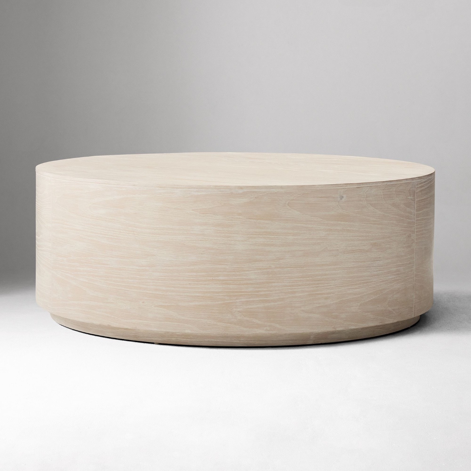 West Elm Volume Round Drum Coffee Table 44" - image-2