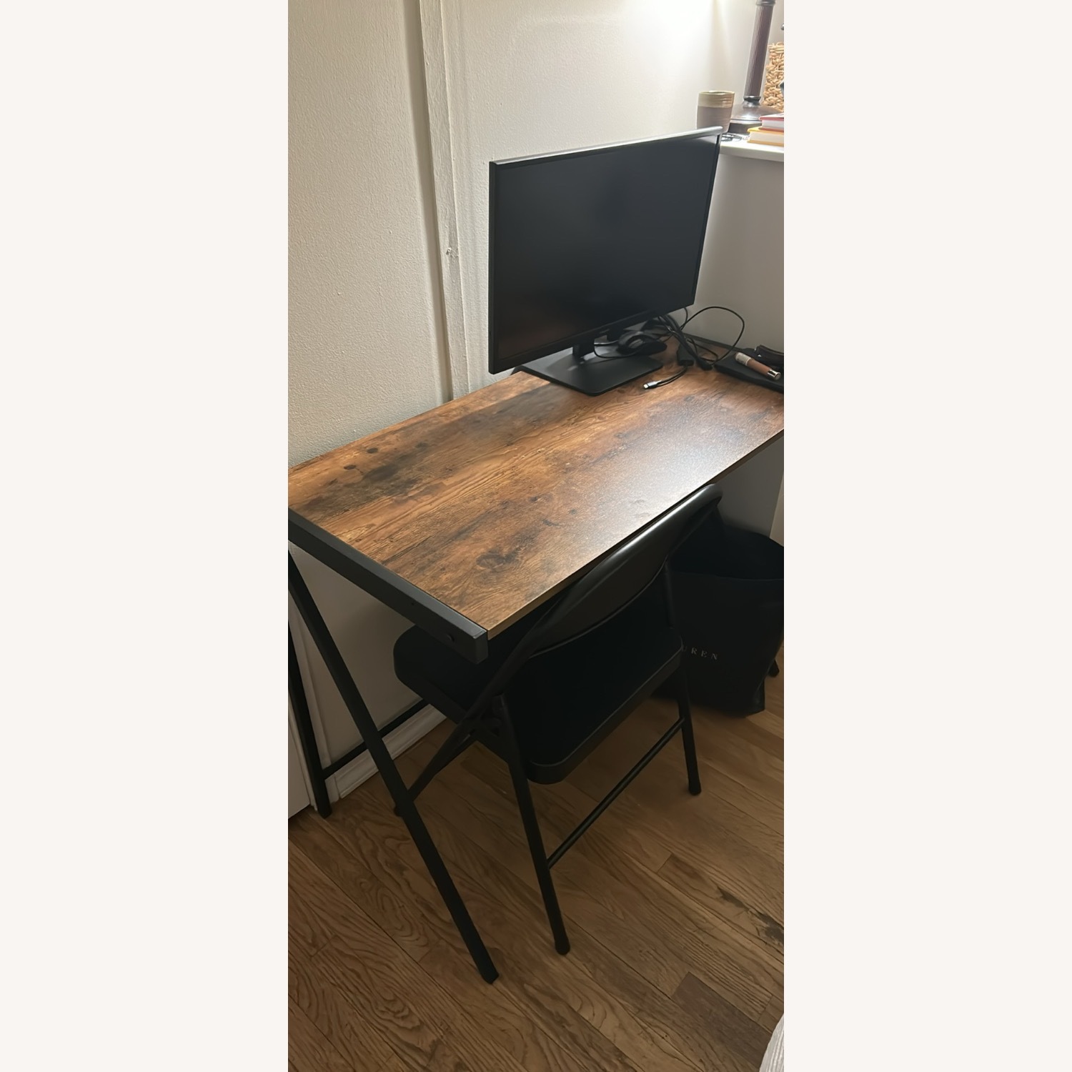 Wood and Metal Table - image-4