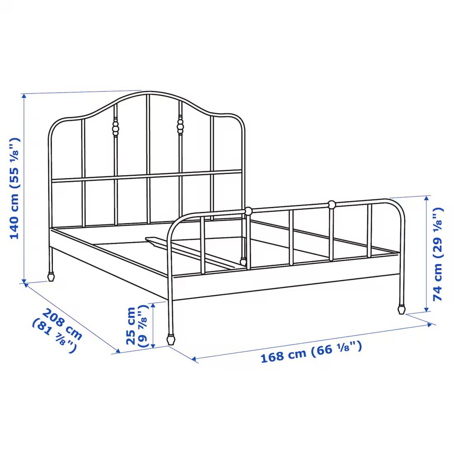 IKEA SAGSTUA Queen Bed Frame  - image-3