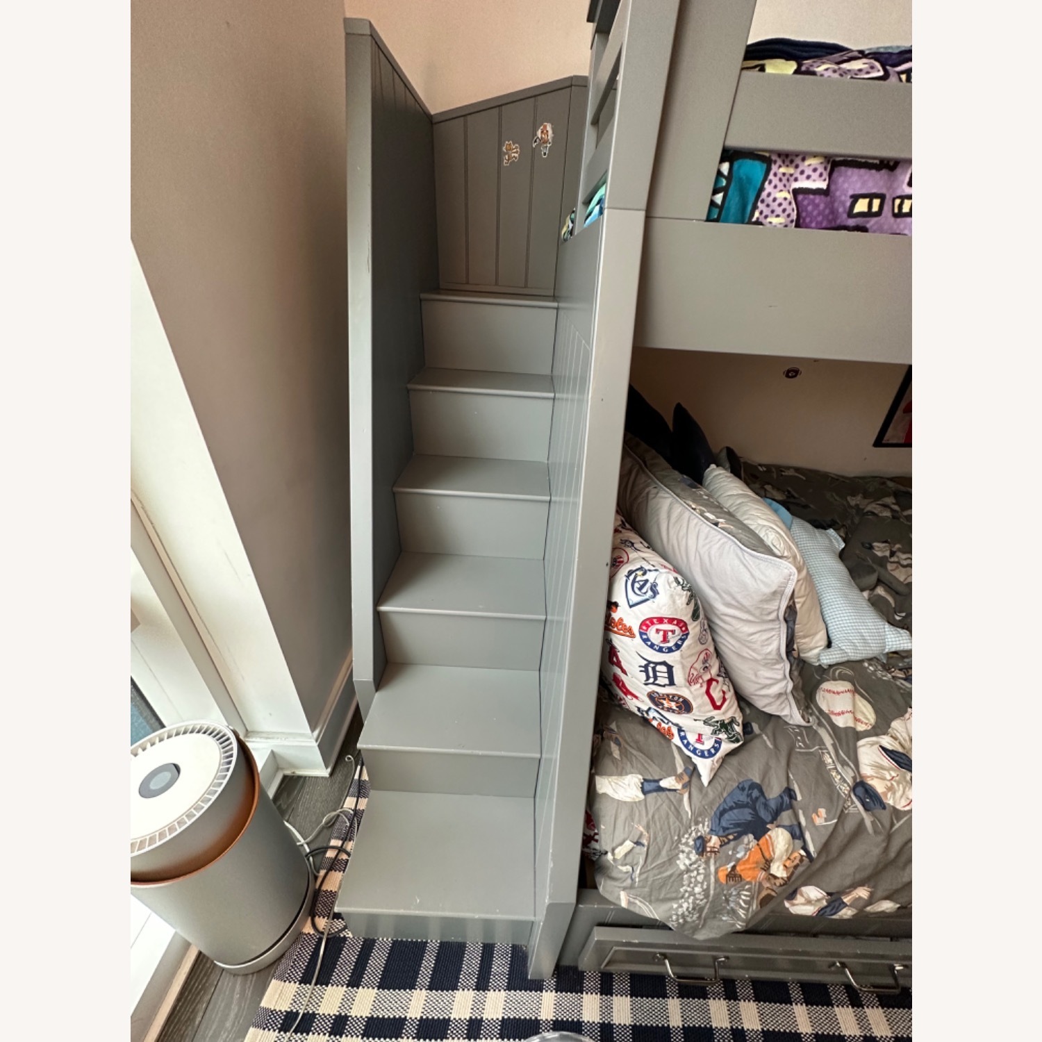 Pottery Barn Kids Belden Twin-Over-Full Stair Loft Bed - image-4