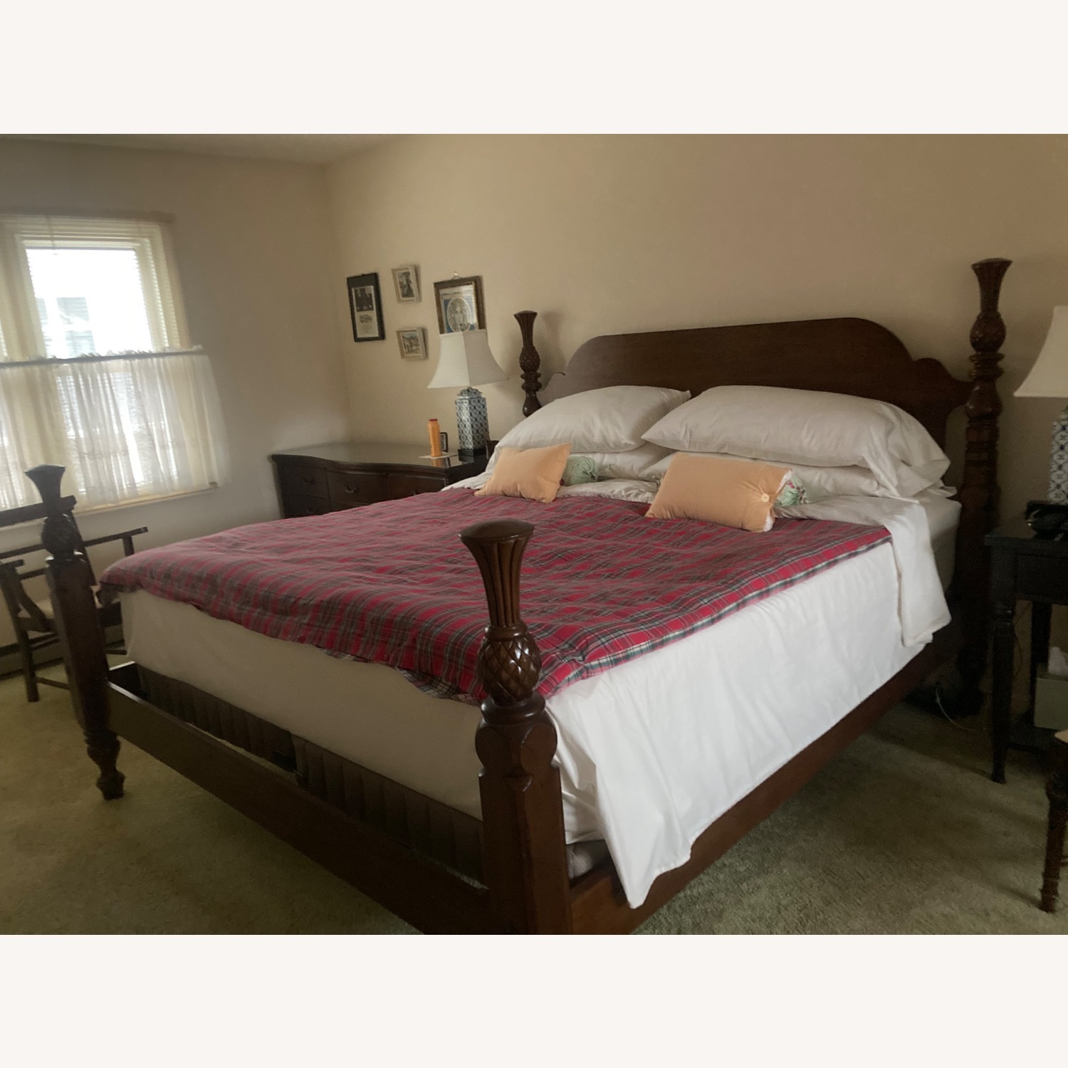 King Solid Wood Bed - image-4