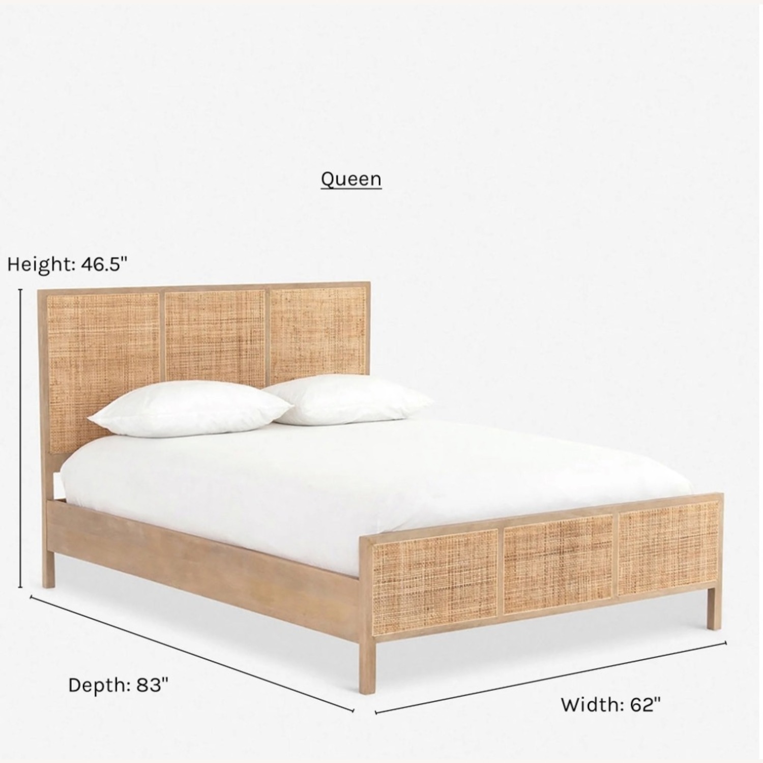 Lulu & Georgia Hannah Platform Bed (Queen) - image-2