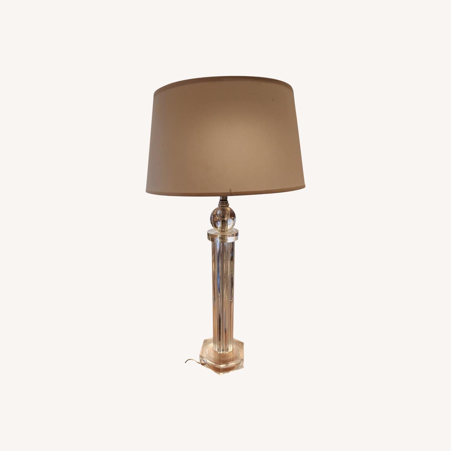 Mid-century Mondern Lucite Table Lamp - image-0