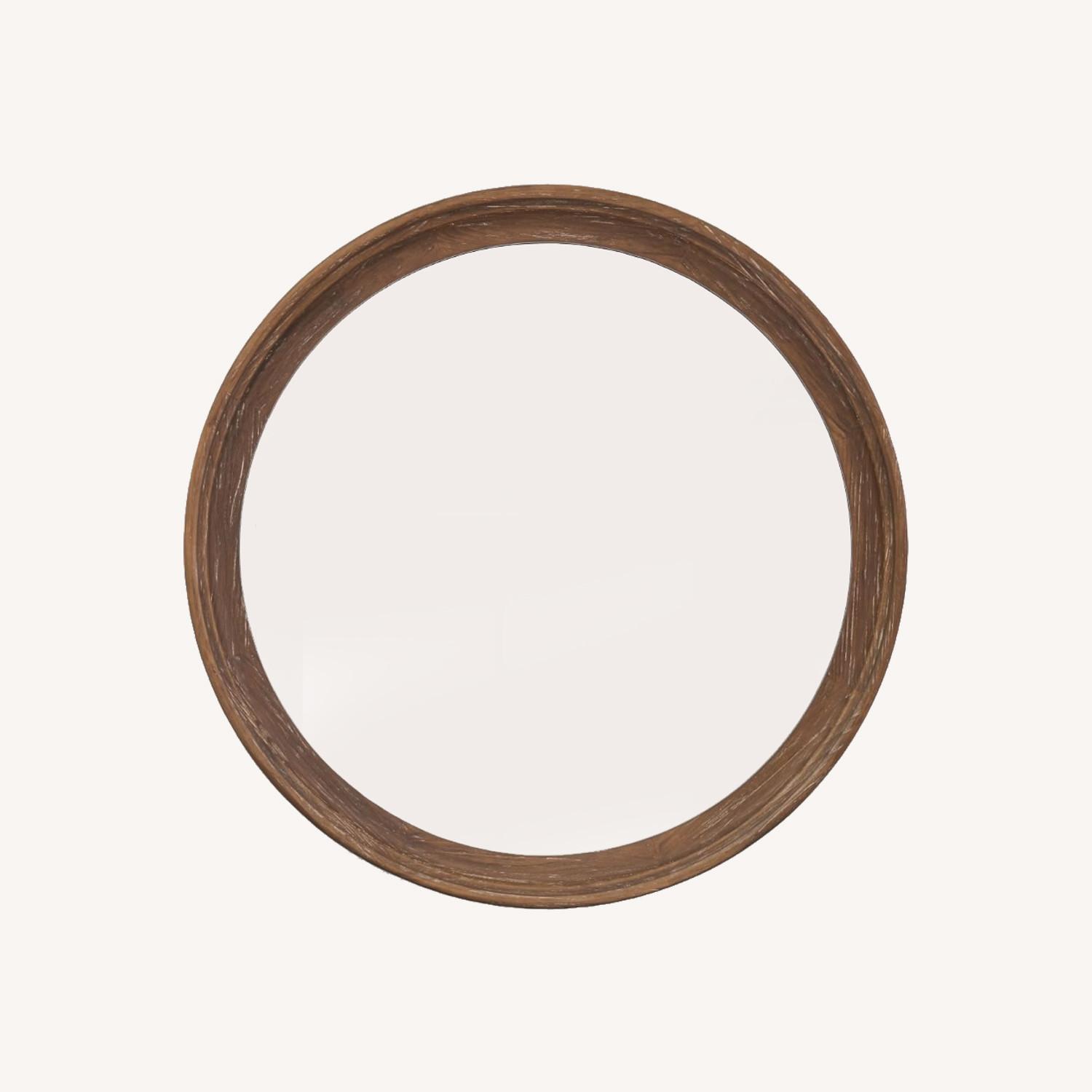 Pottery Barn Malone Round Wall Mirror - image-0