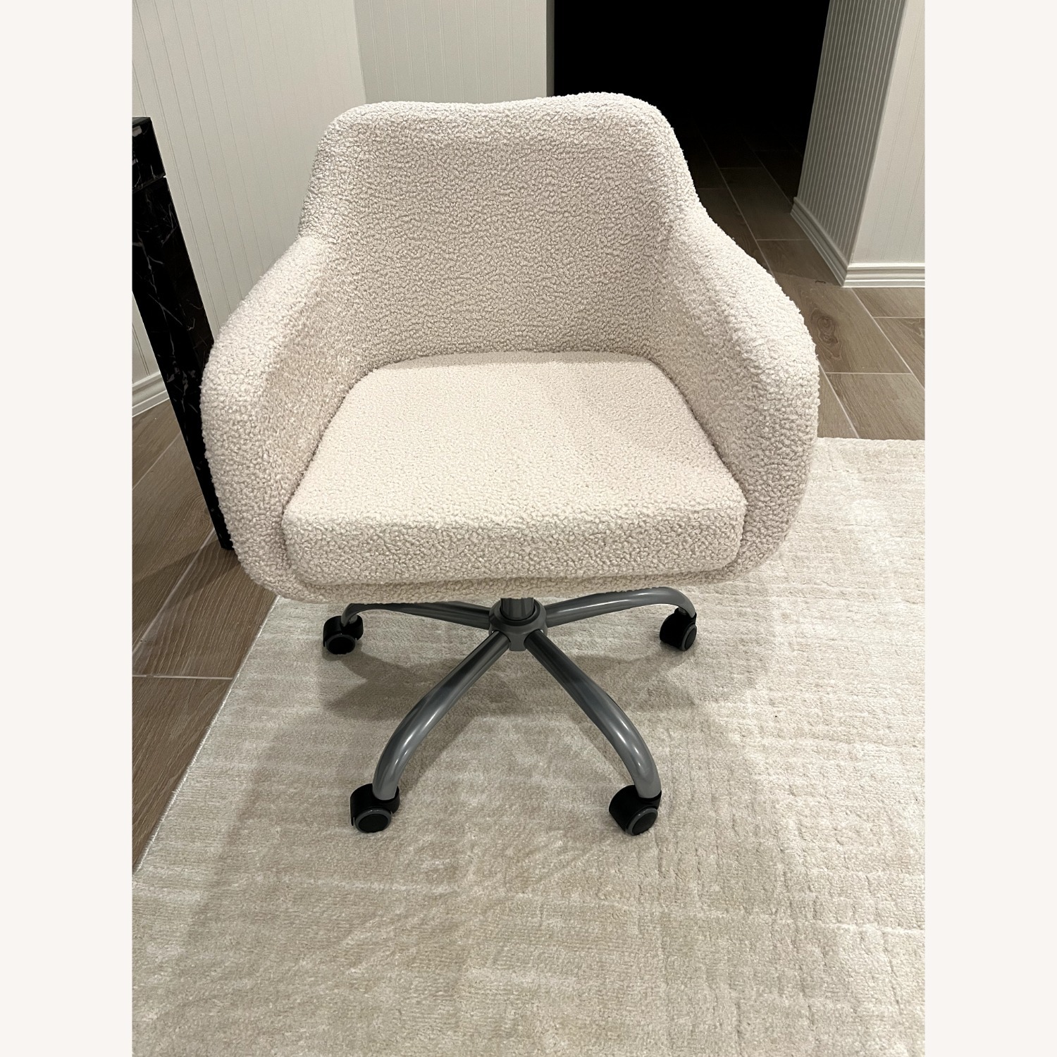 Wayfair White Sherpa Office Chair - image-1