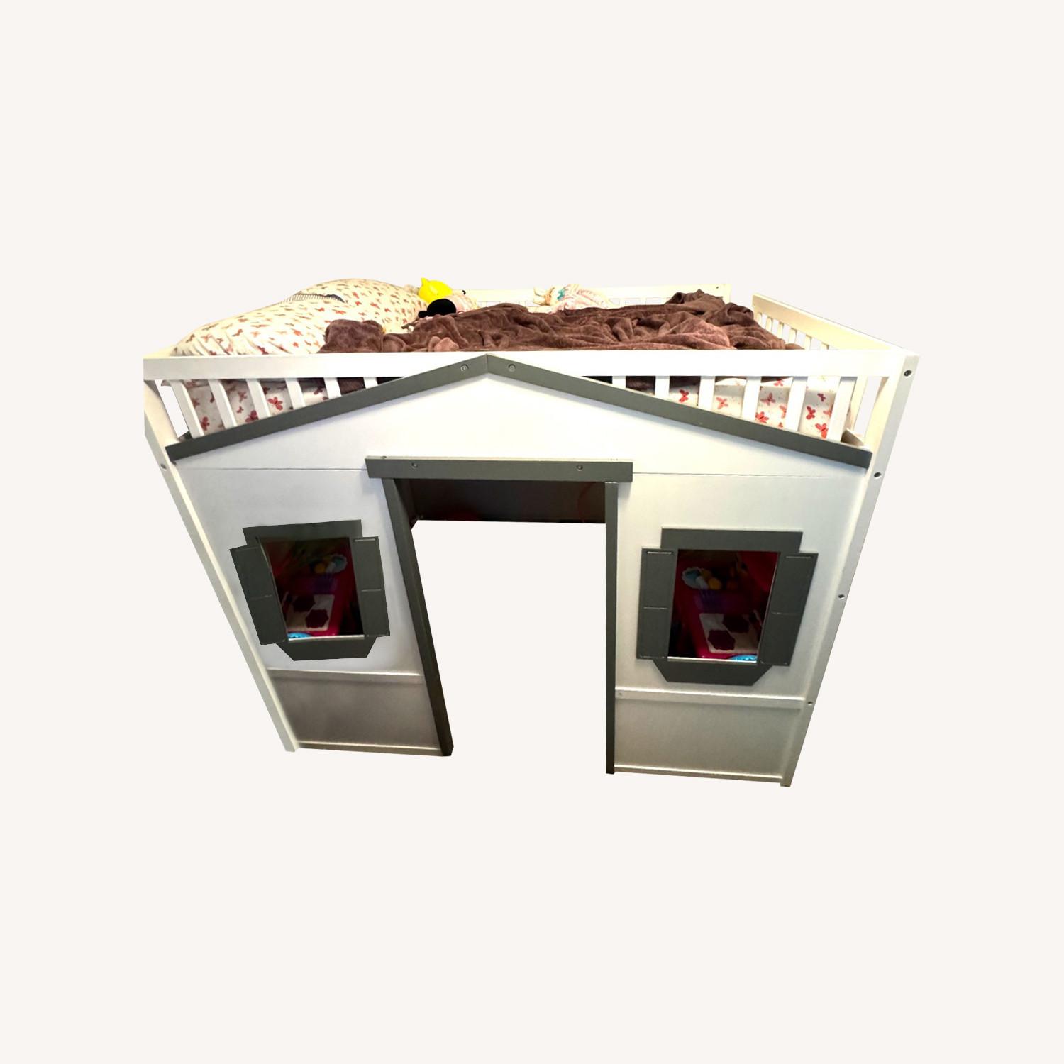 Walmart Triple Tree Loft House Bed with Ladder - image-0