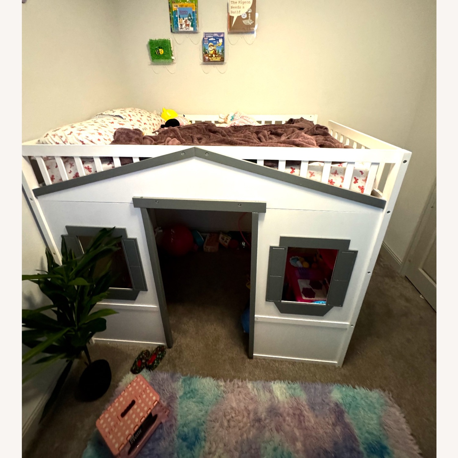 Walmart Triple Tree Loft House Bed with Ladder - image-1