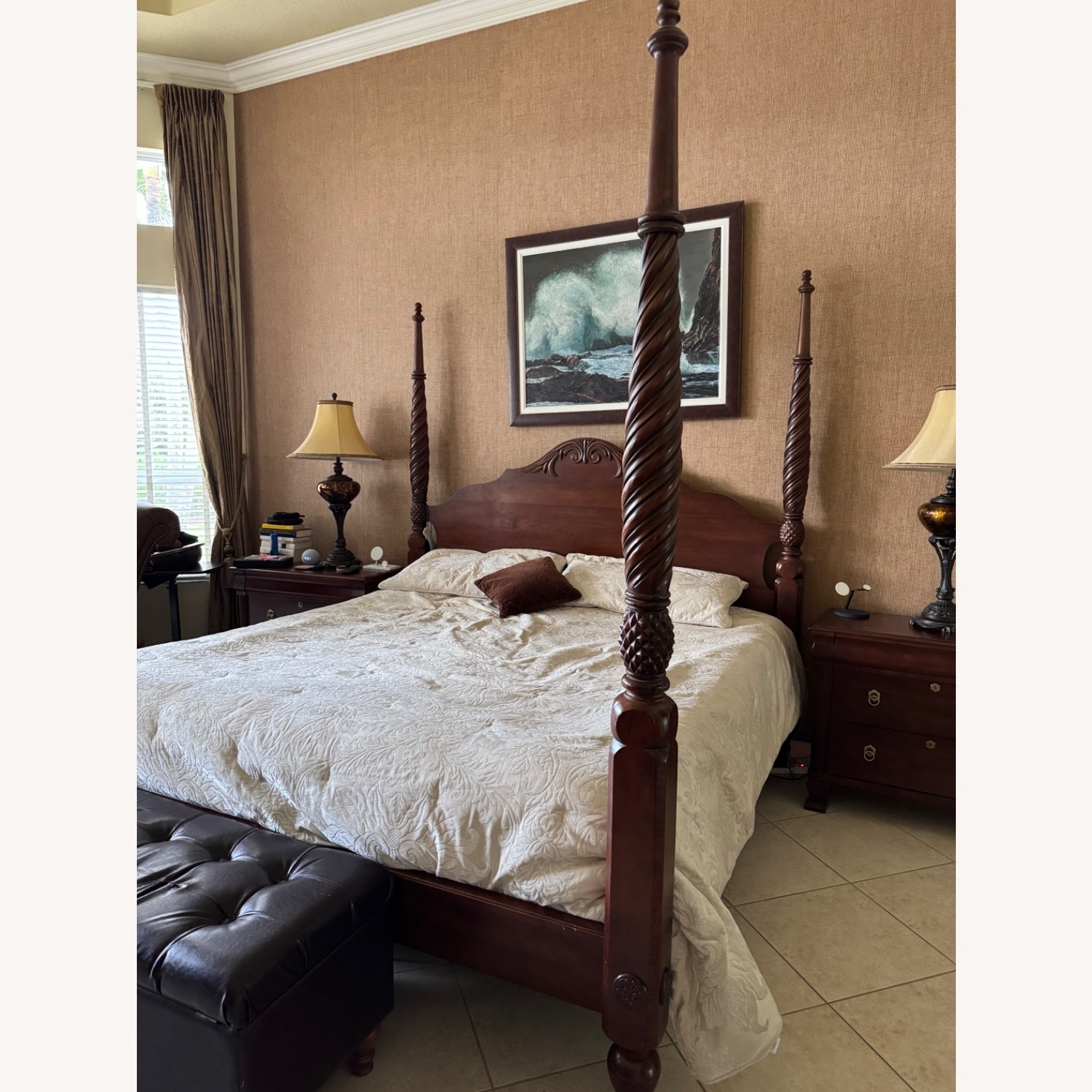 Ethan Allen 4 Post British Classics Bed - image-1