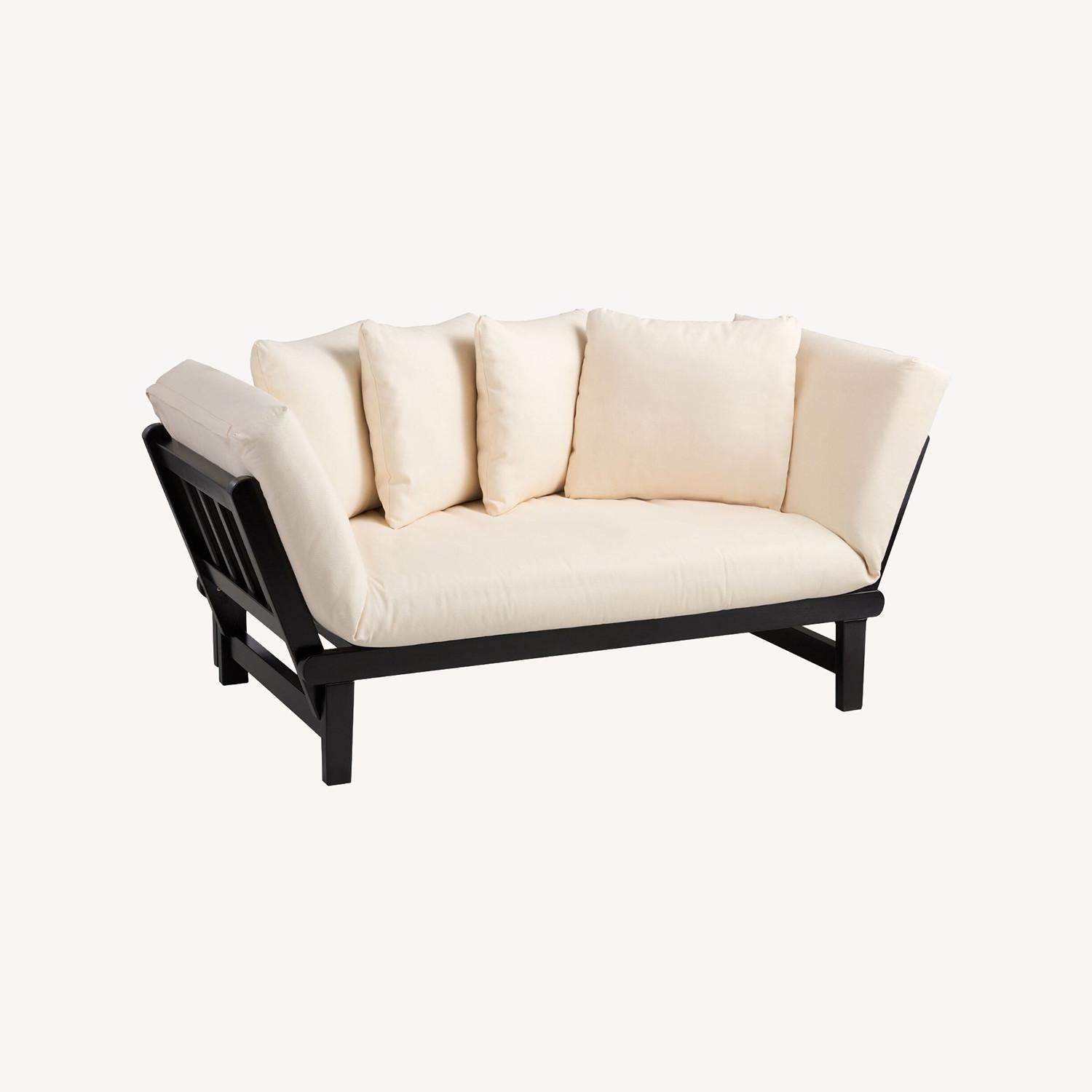 World Market Espresso Wood Studio Day Sofa - image-0