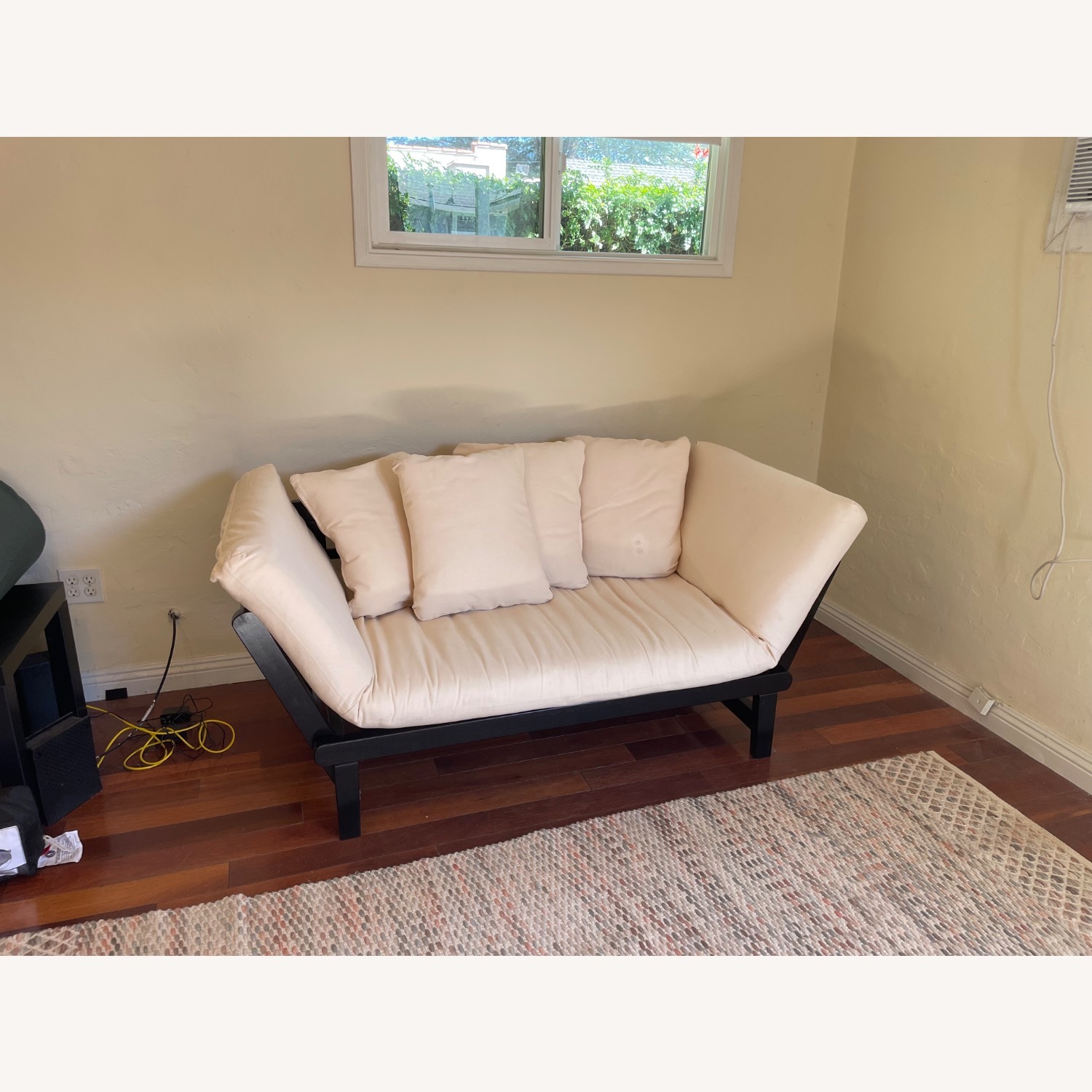 World Market Espresso Wood Studio Day Sofa - image-3