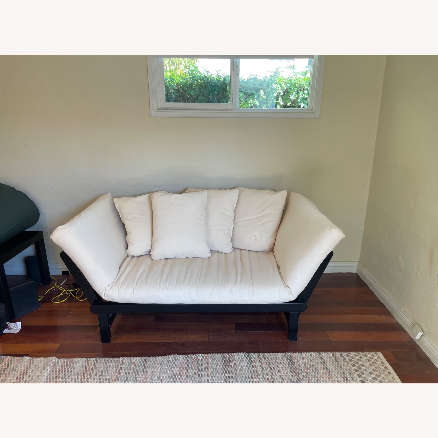 World Market Espresso Wood Studio Day Sofa - image-2