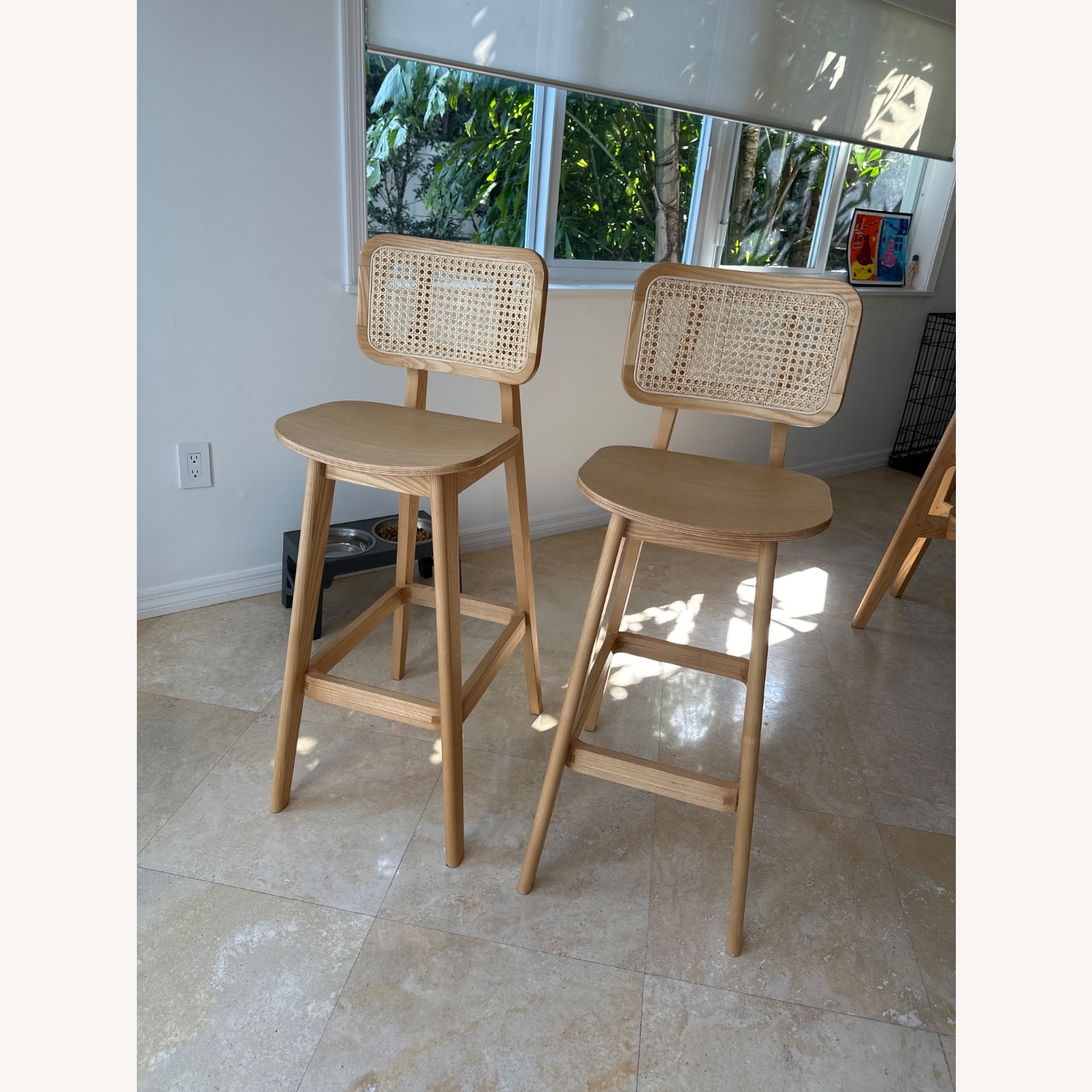 Industry West Domino Cane Bar Stools - image-1