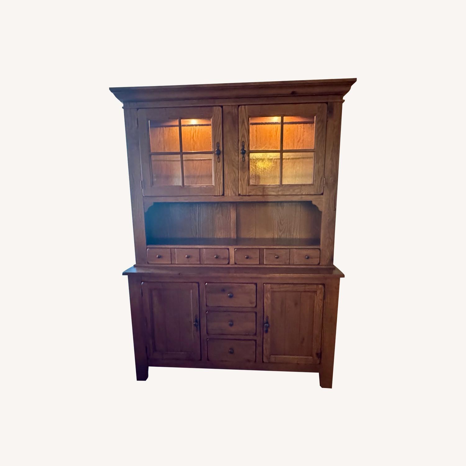 Broyhill Attic Heirloom Oak China Cabinet - image-0
