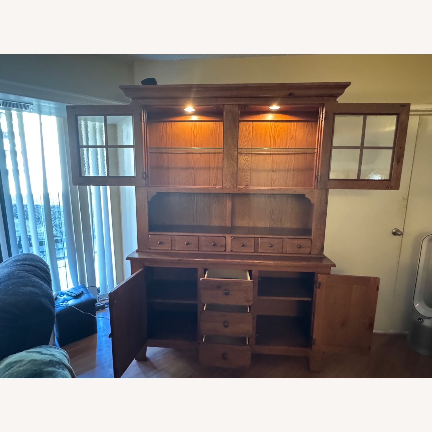 Broyhill Attic Heirloom Oak China Cabinet - image-3