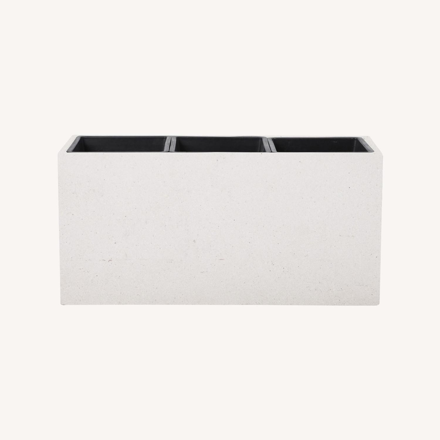 West Elm Cityscape Ficonstone Planter Rectangle - image-0