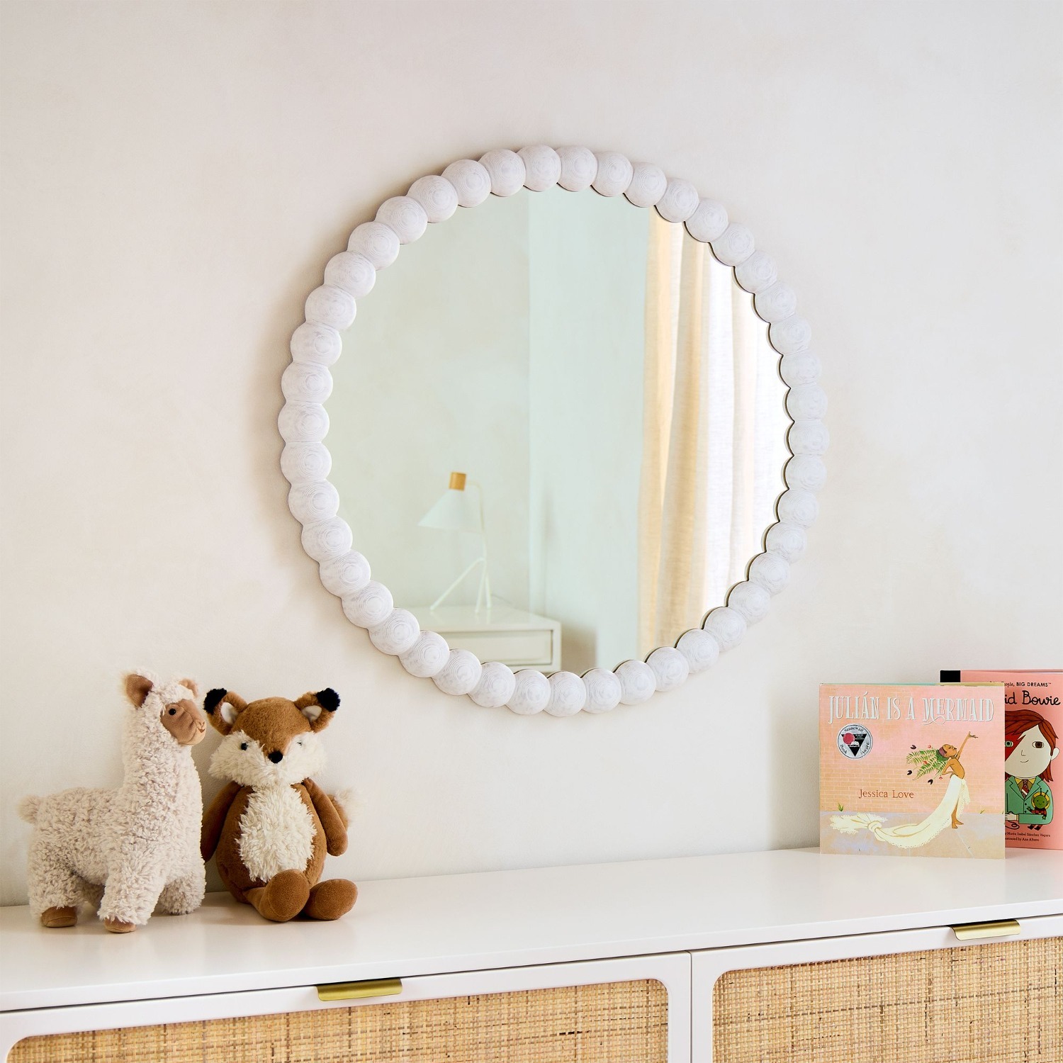 West Elm Cloud Ball Mirror (30.25") - image-3