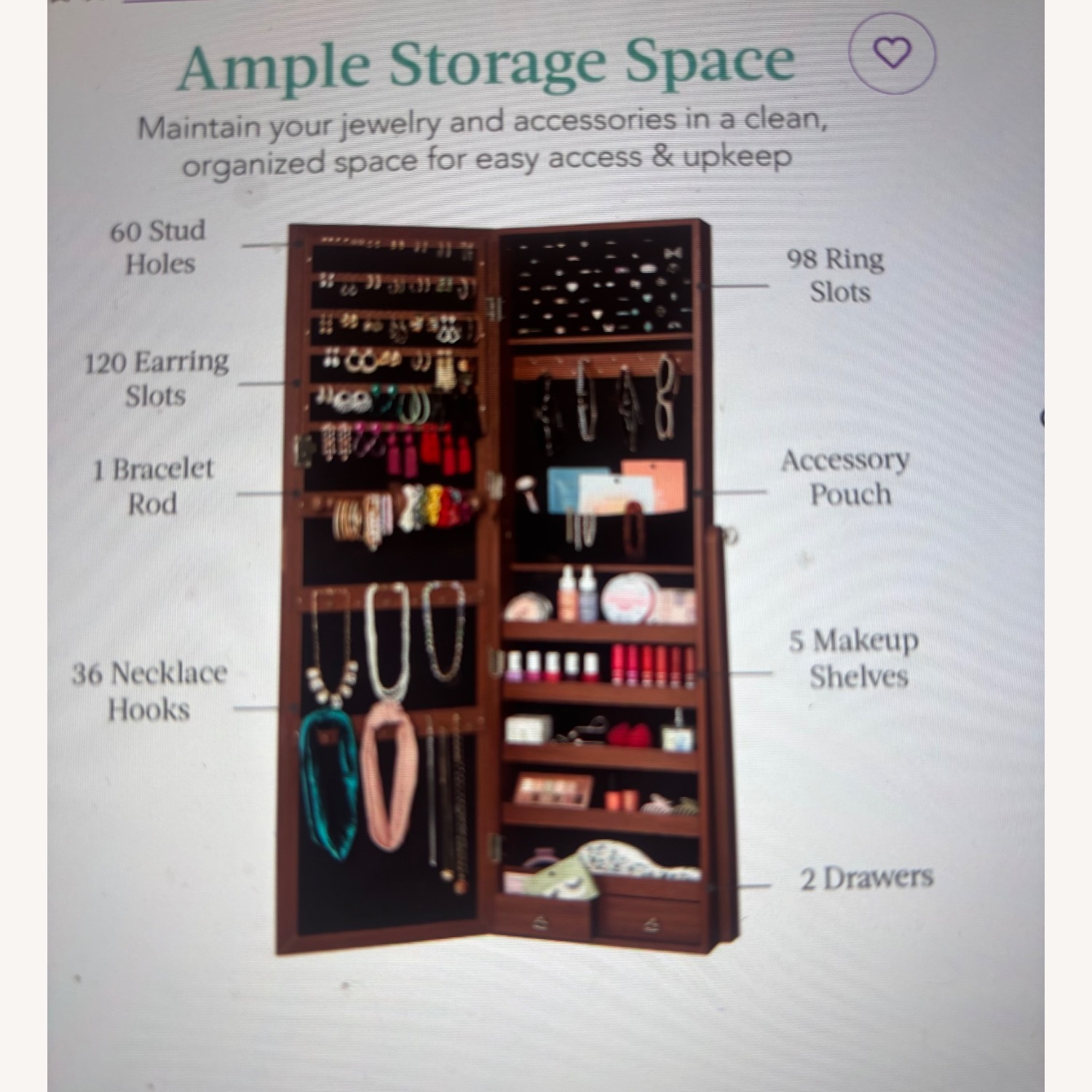 Jewelry Armoire - image-2