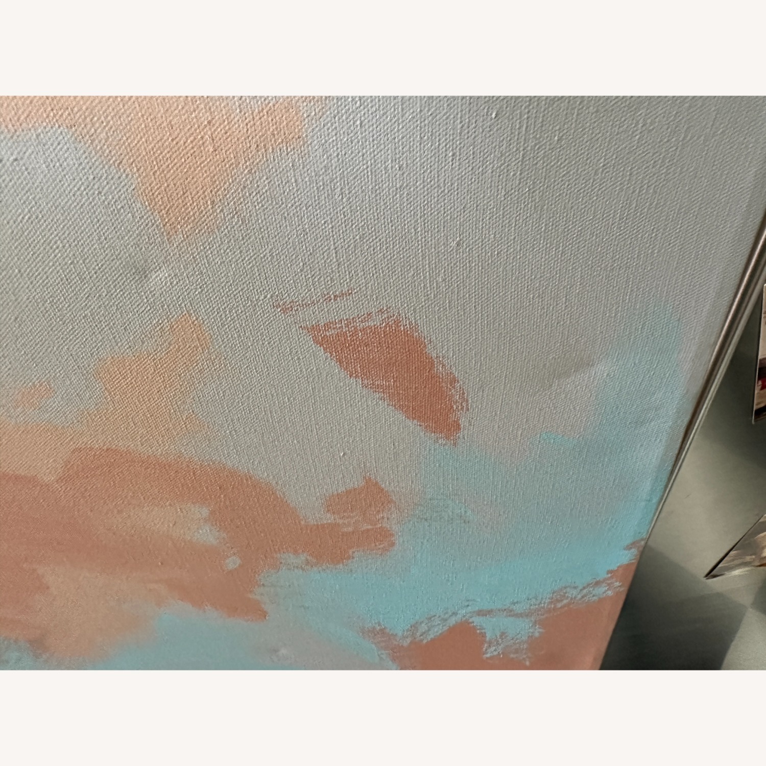 Vintage Abstract Painting on Canvas - image-8