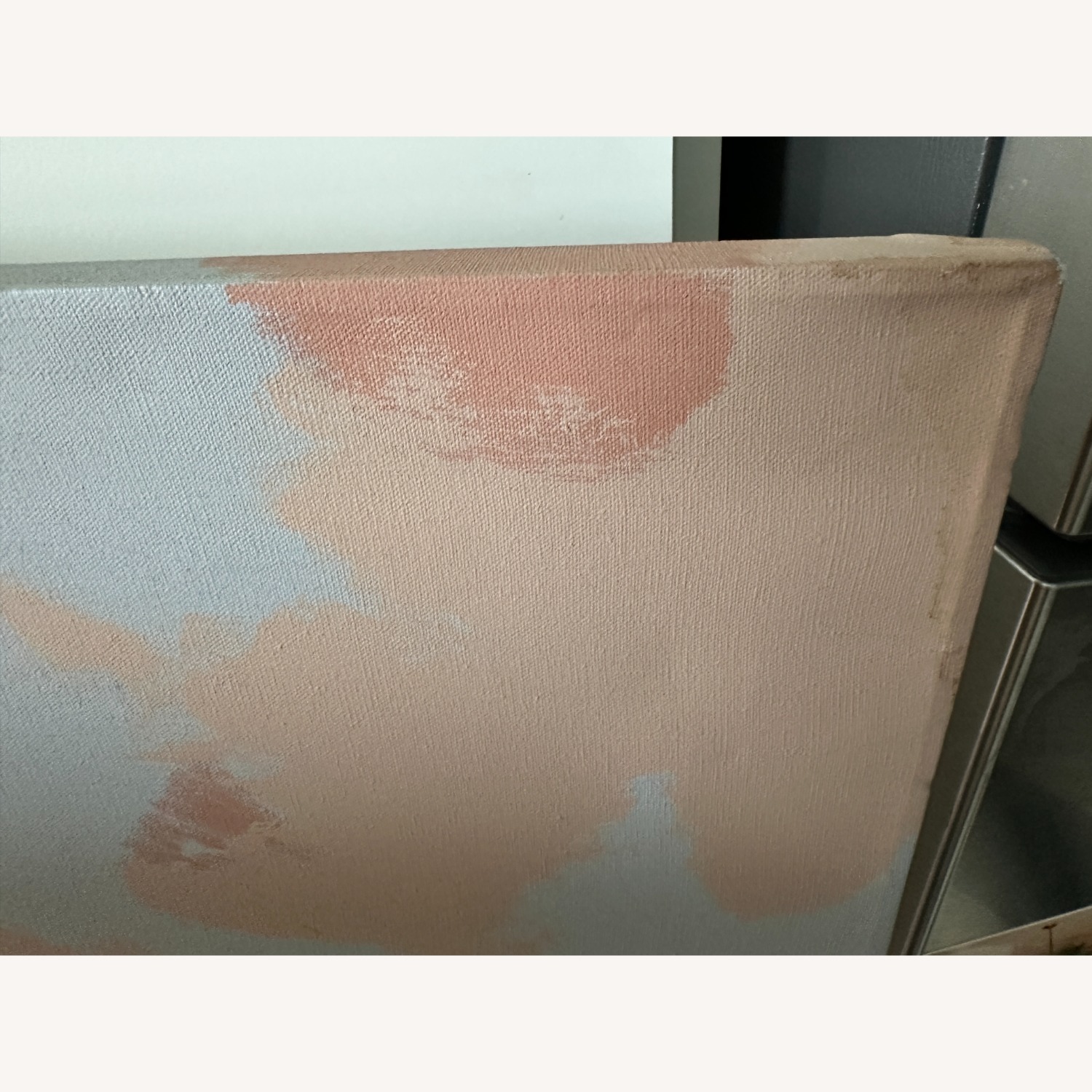 Vintage Abstract Painting on Canvas - image-3