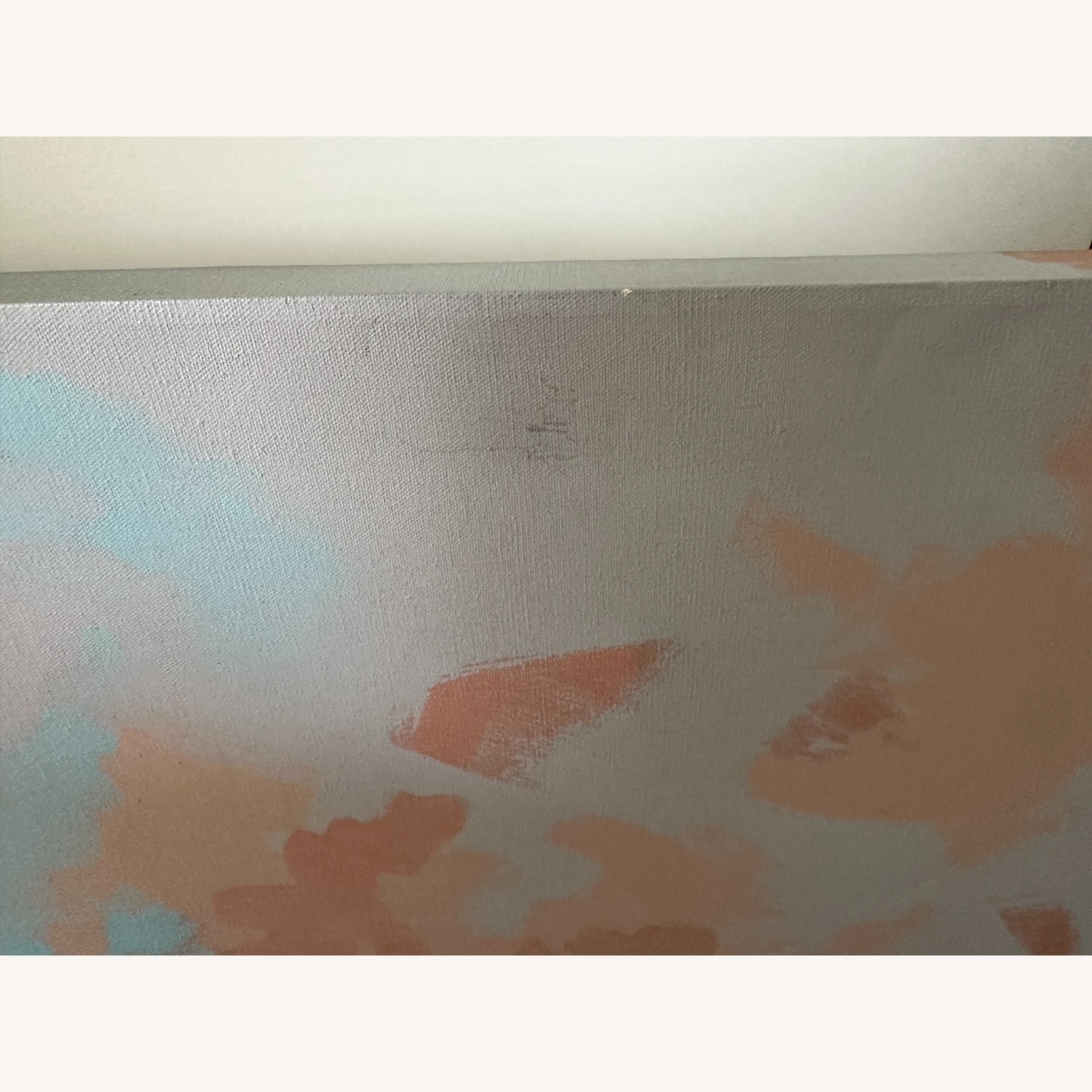 Vintage Abstract Painting on Canvas - image-1