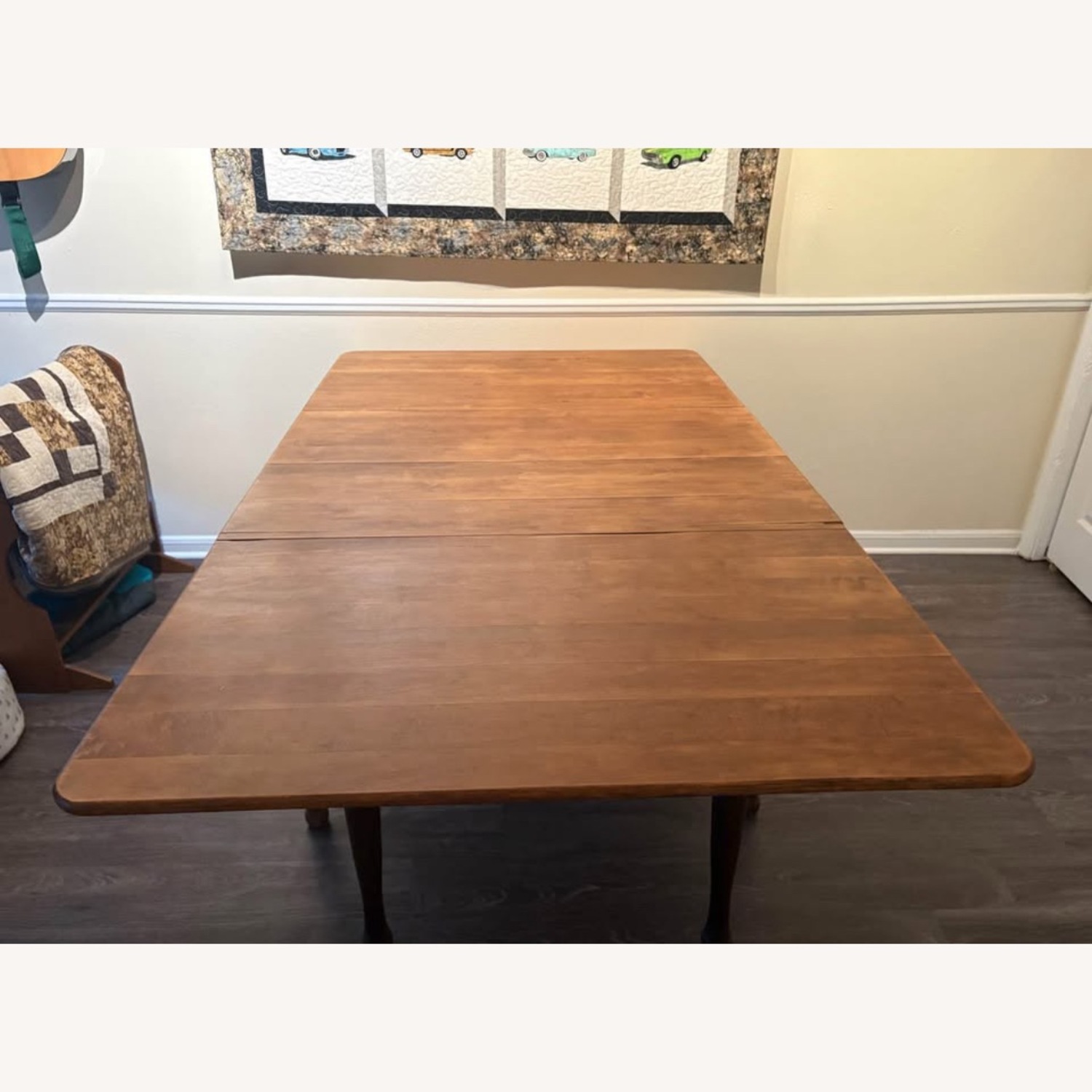 Solid Wood Expandable Dining Table - image-2