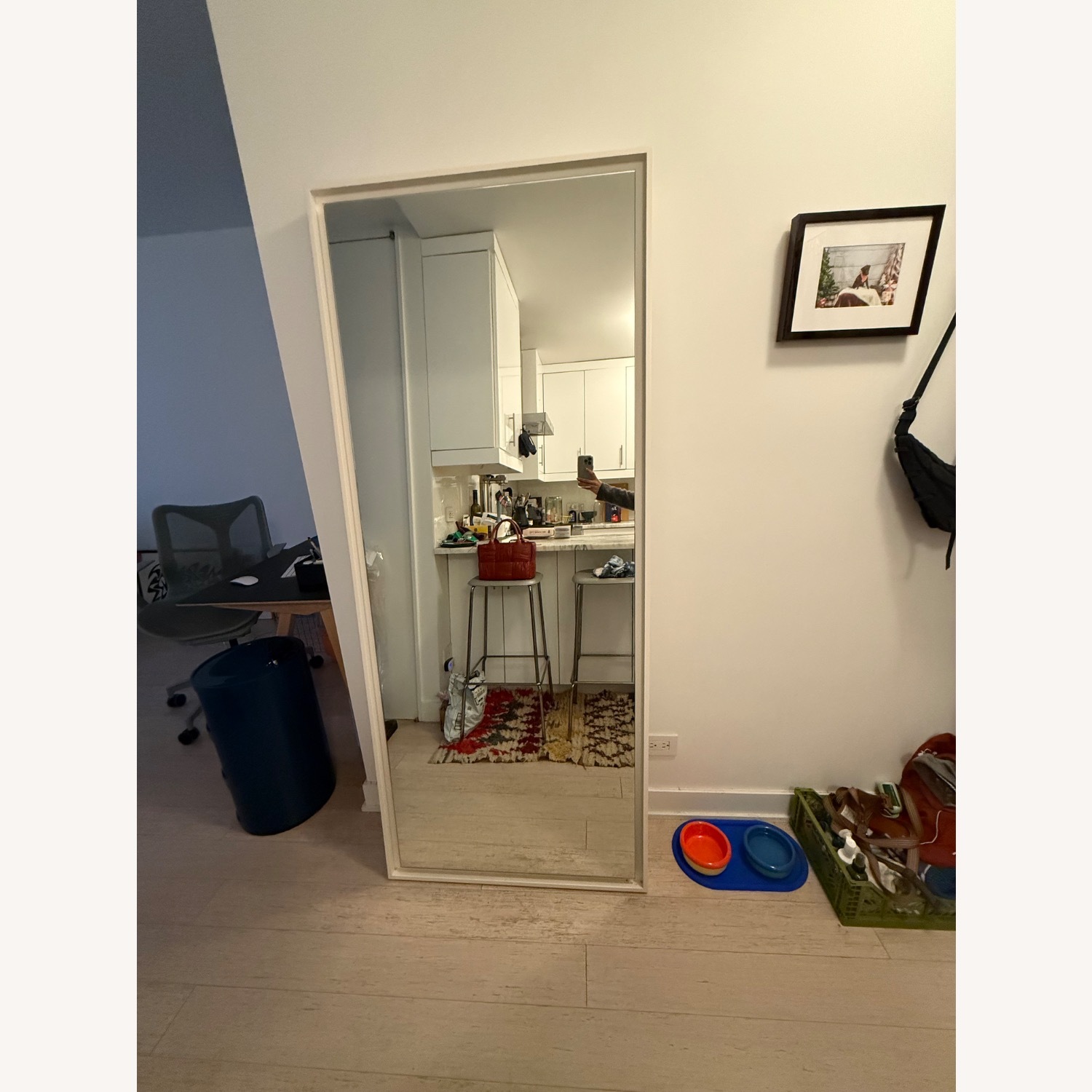 West Elm Floating Floor Length Mirror - image-1