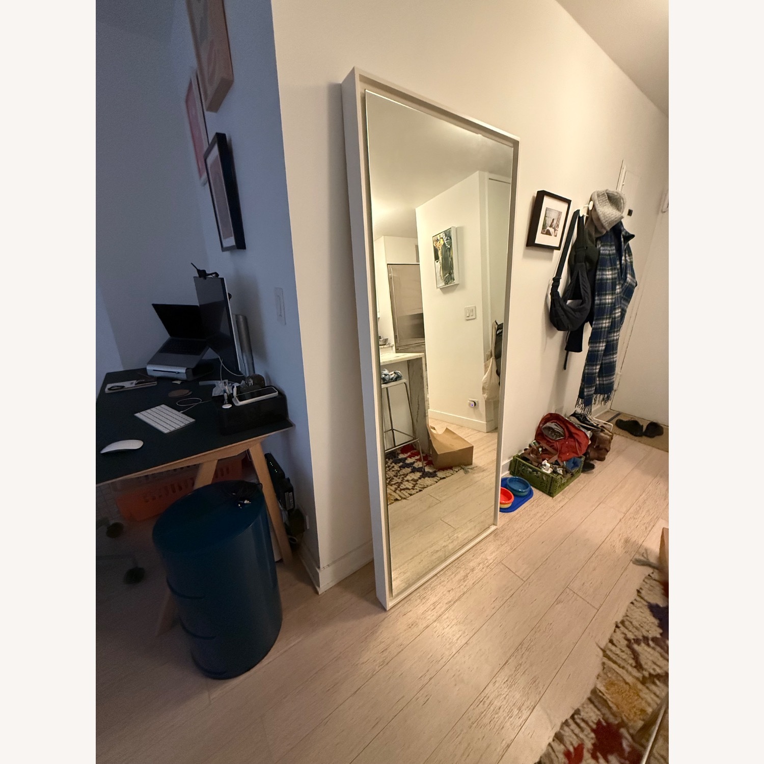 West Elm Floating Floor Length Mirror - image-3