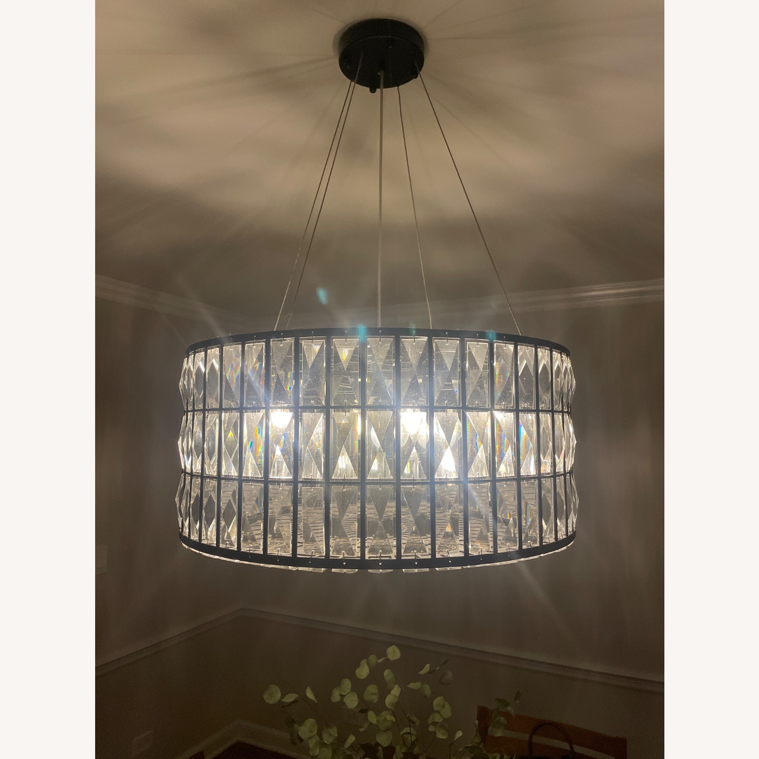 Bed Bath & Beyond The Monroe Round Crystal Chandelier Light - image-6