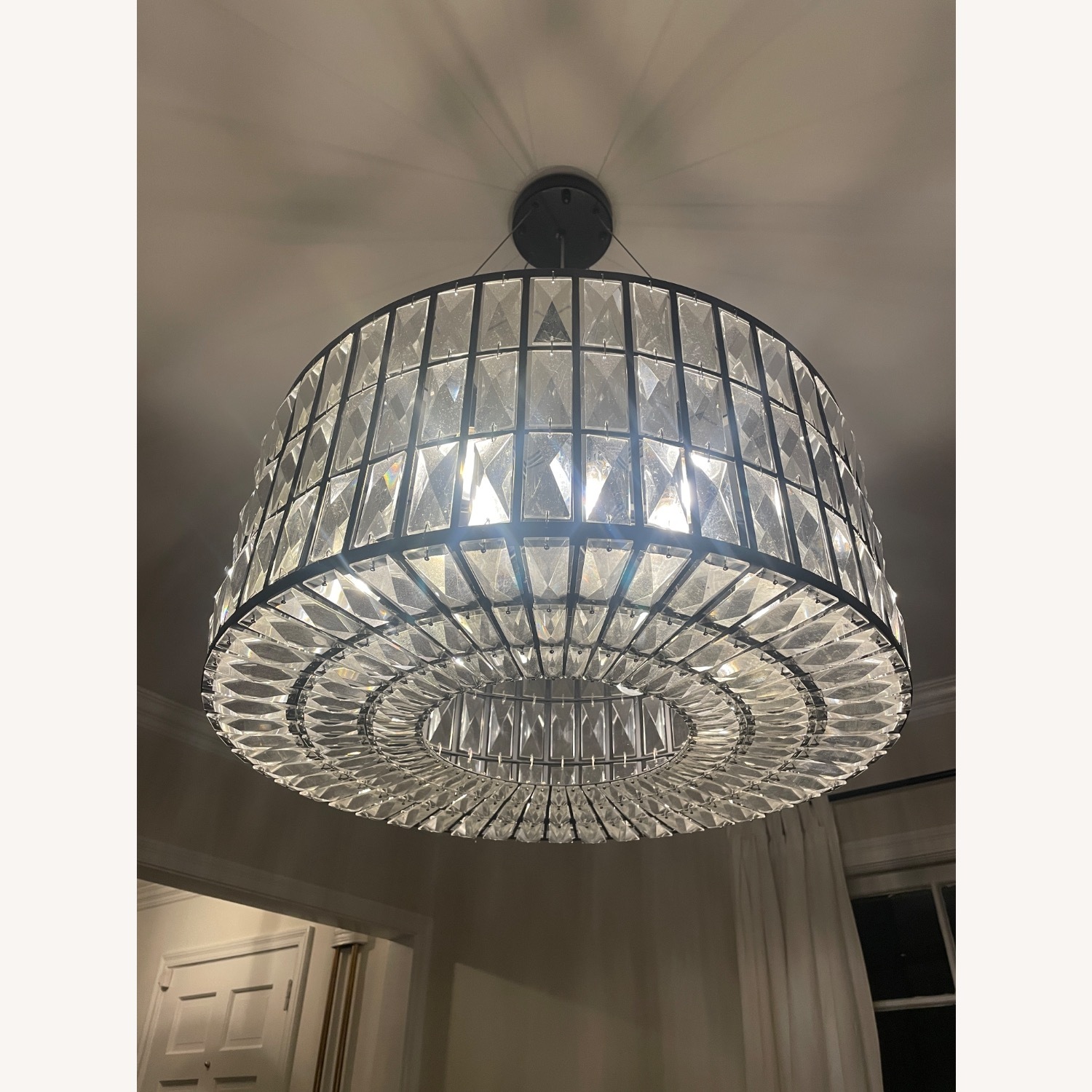 Bed Bath & Beyond The Monroe Round Crystal Chandelier Light - image-2