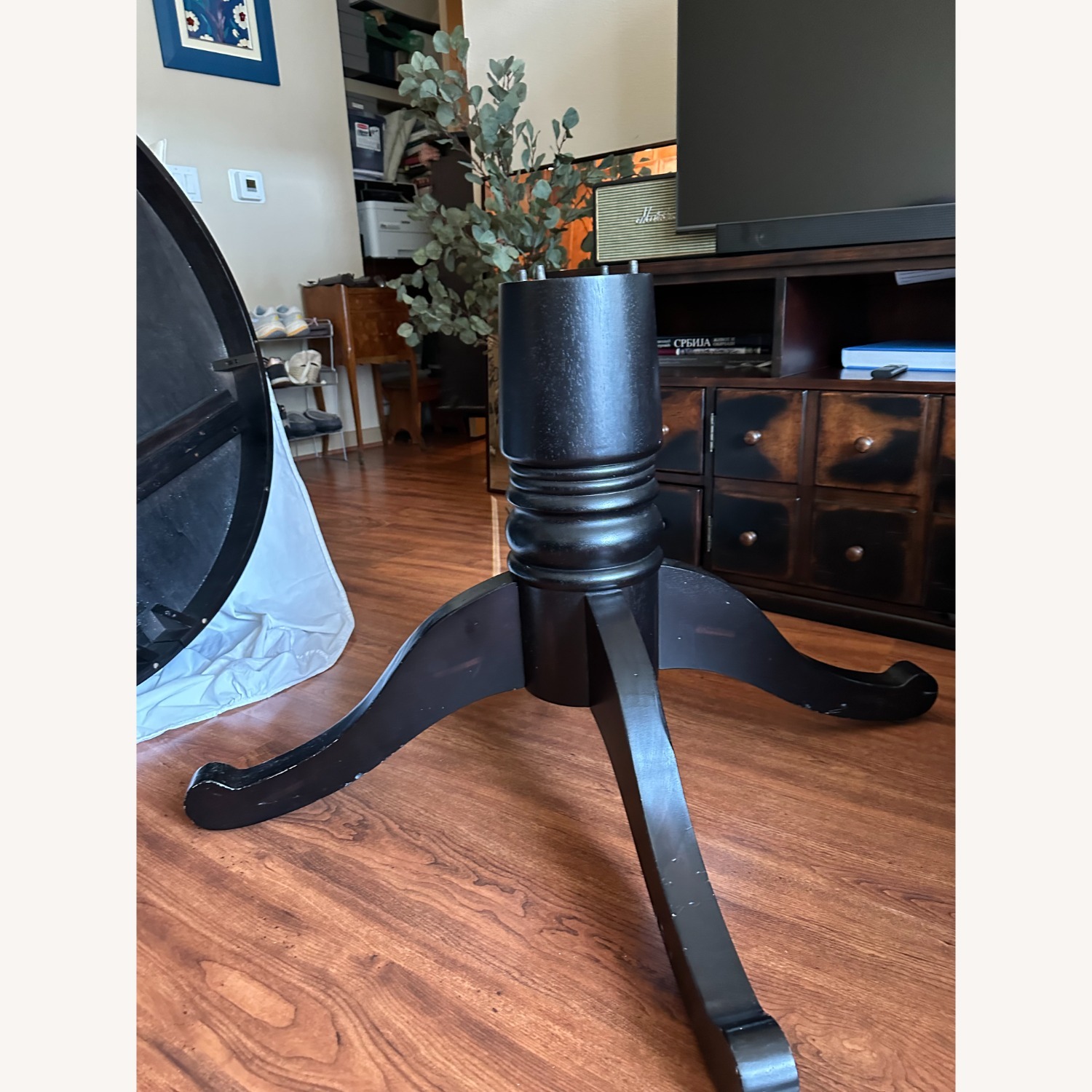  Crate & Barrel Country Large Oval Dining Table - image-1