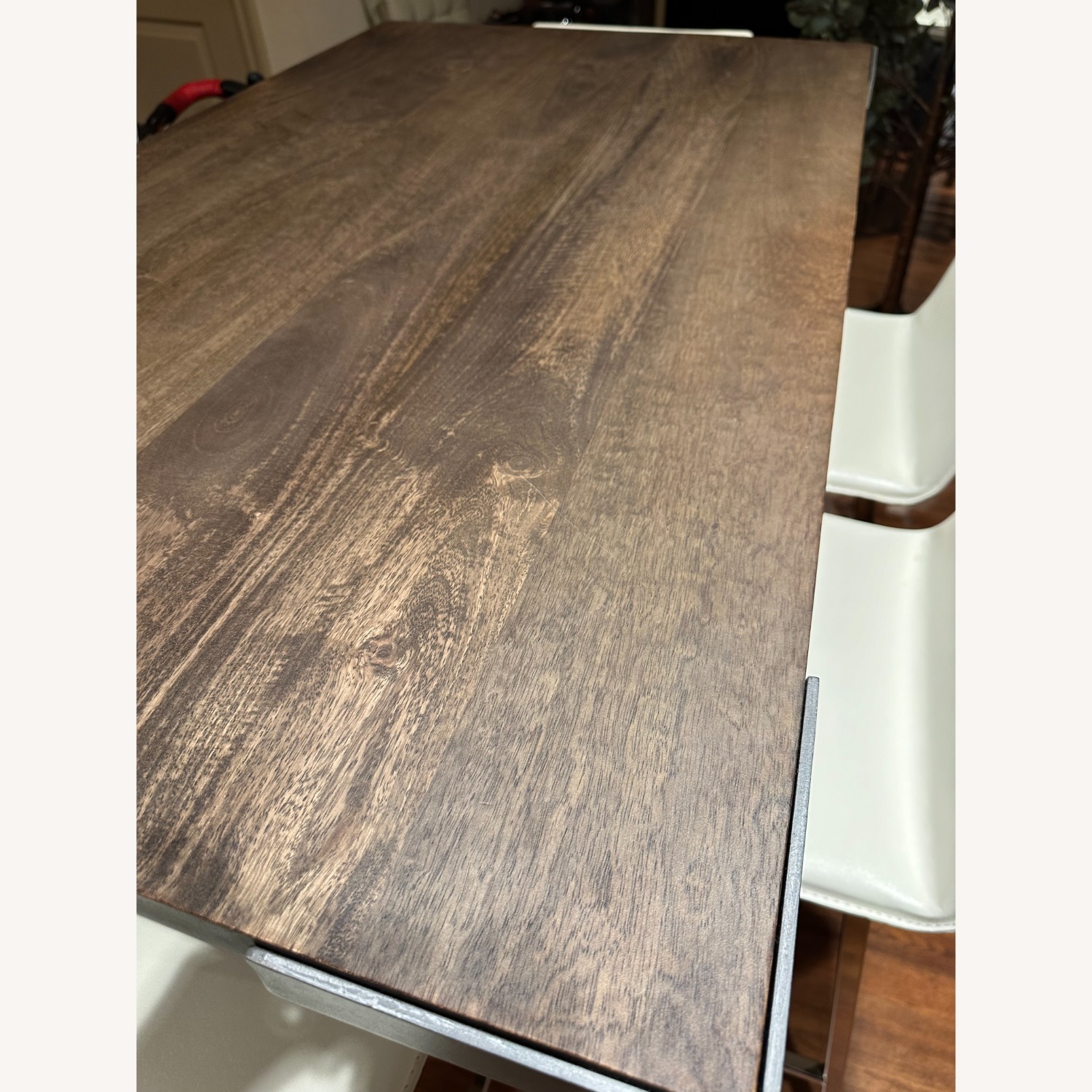 Crate & Barrel Modern Breakfast Nook High Table W Chairs - image-2