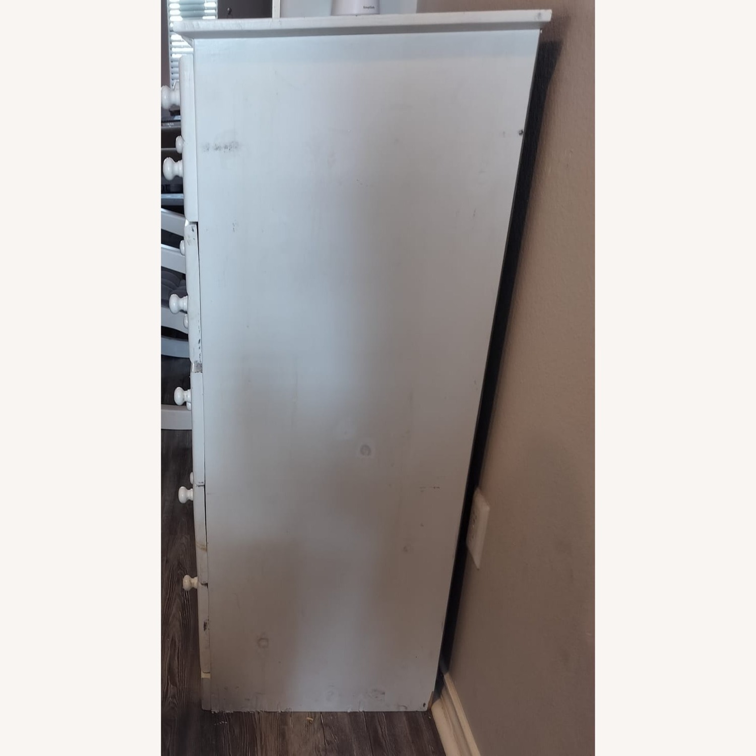 IKEA White 5 Drawer Wooden Chest 36" Wide - image-1