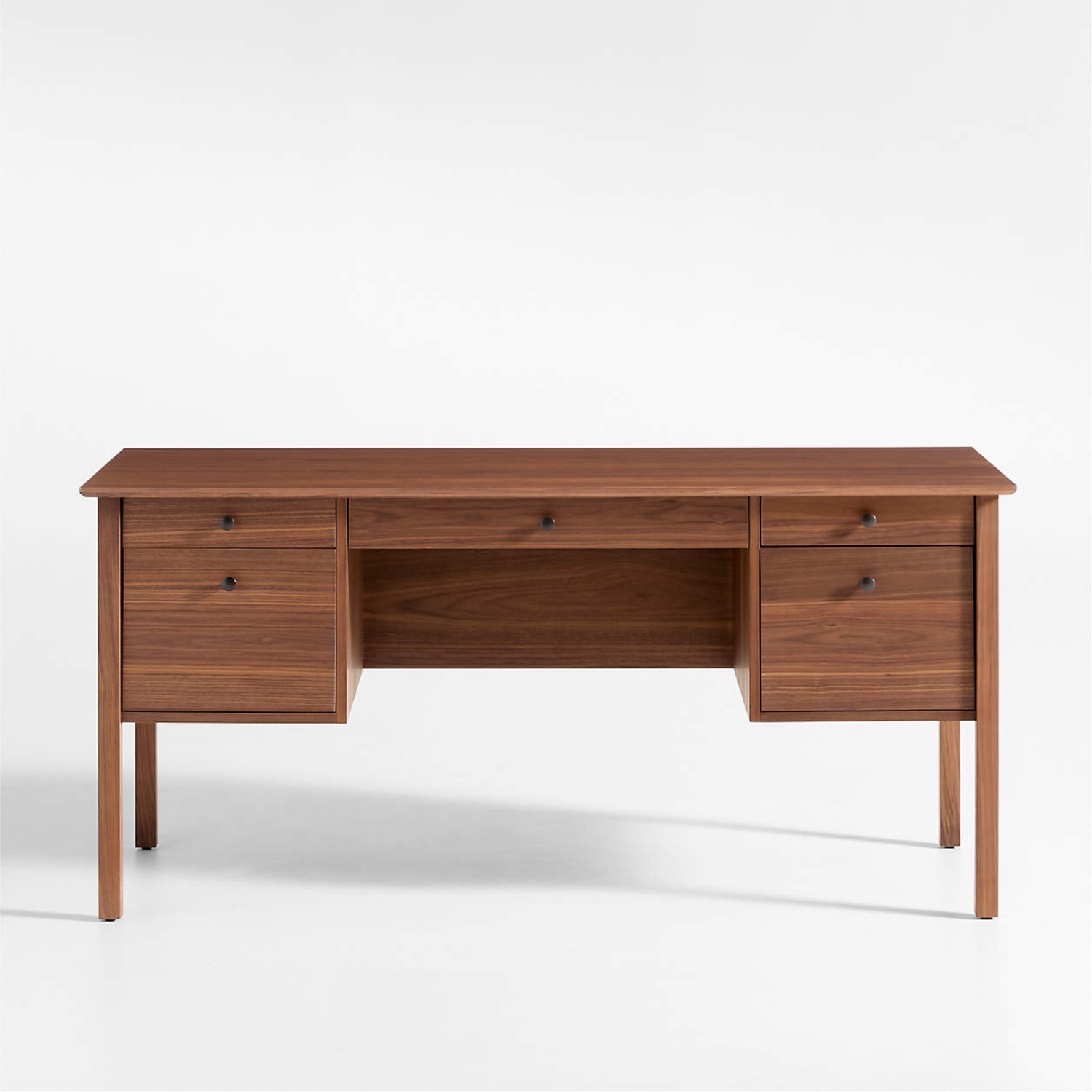Crate & Barrel Ainsworth Walnut Executive Desk - image-8