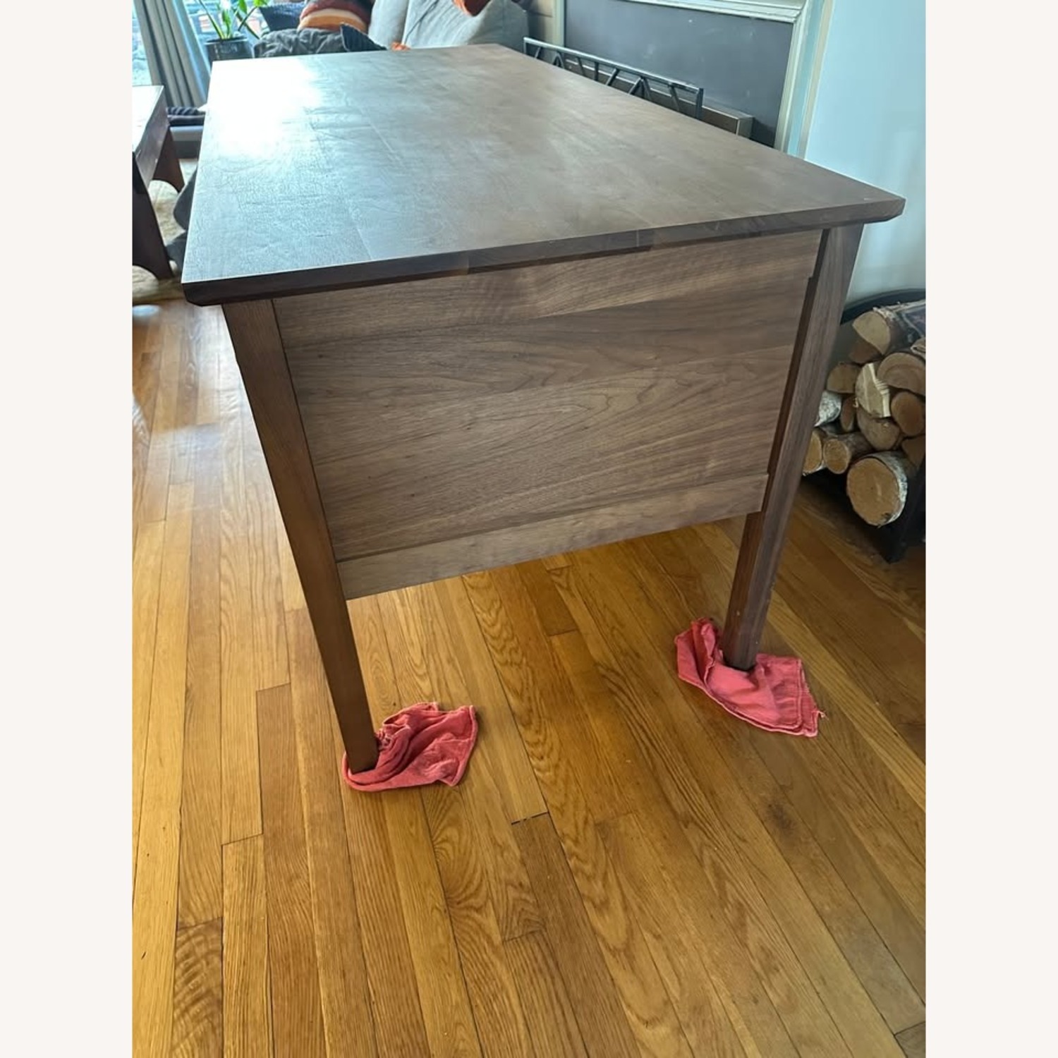 Crate & Barrel Ainsworth Walnut Executive Desk - image-3