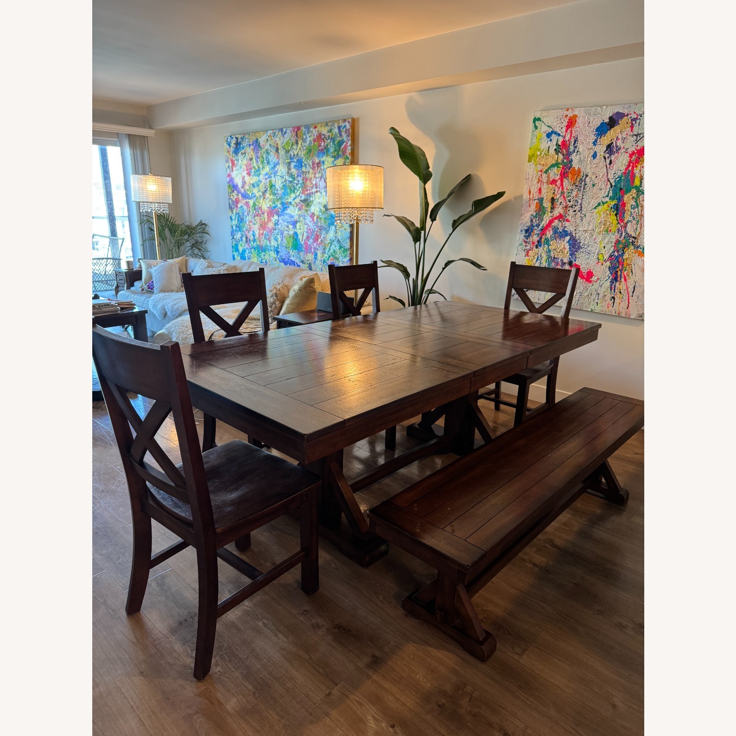 World Market Farmhouse Solid Wood Dining Set - image-14