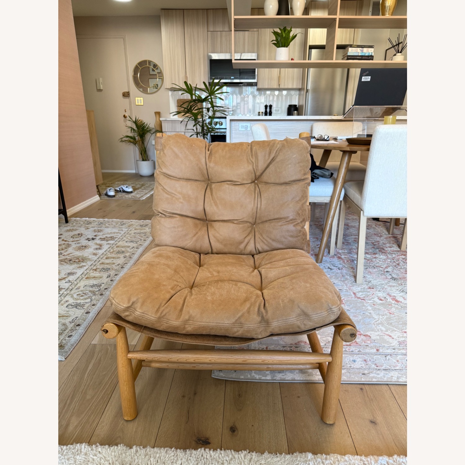 Crate & Barrel Henning Leather Chair - image-1