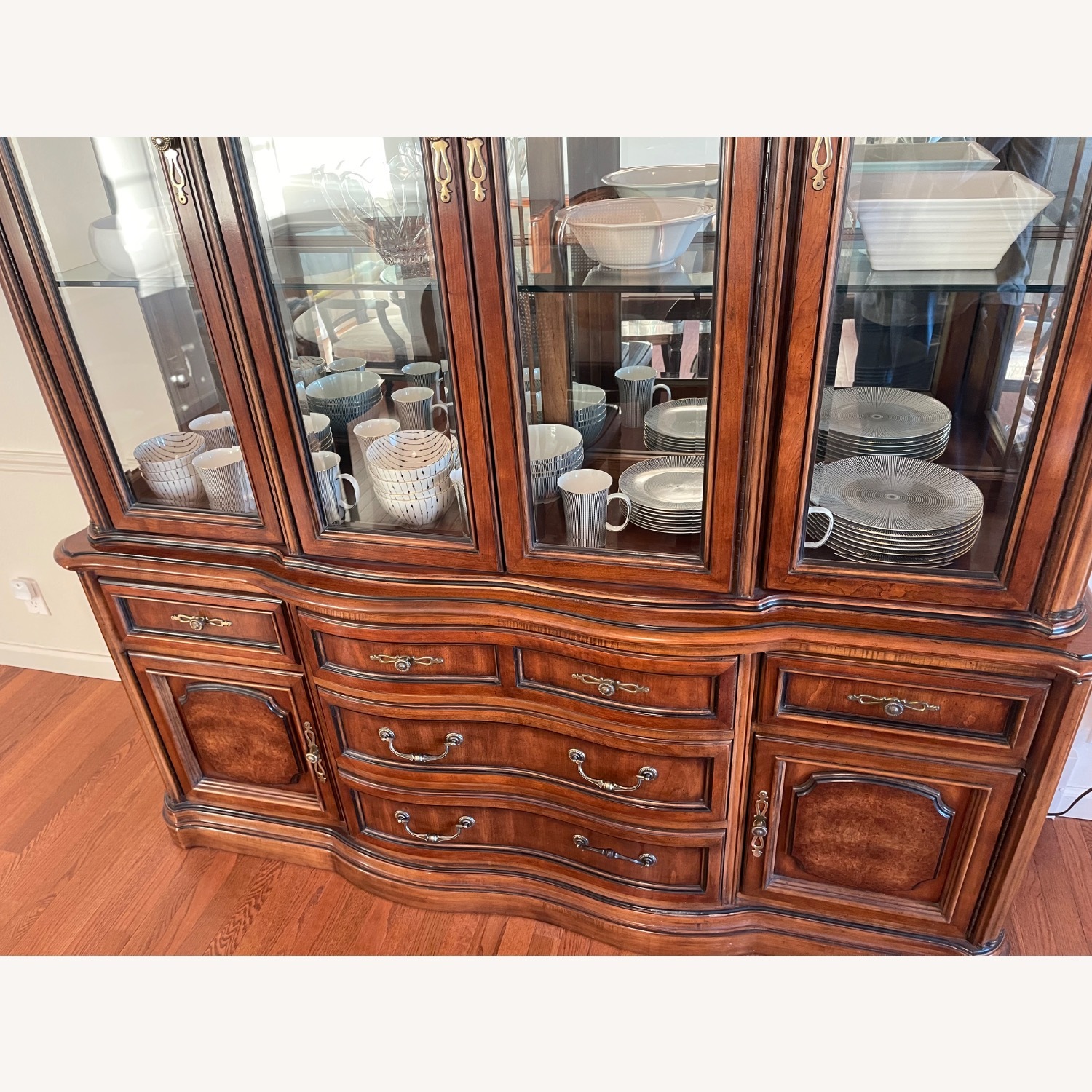Bernhardt Solid Wood 2 Piece China Hutch - image-4