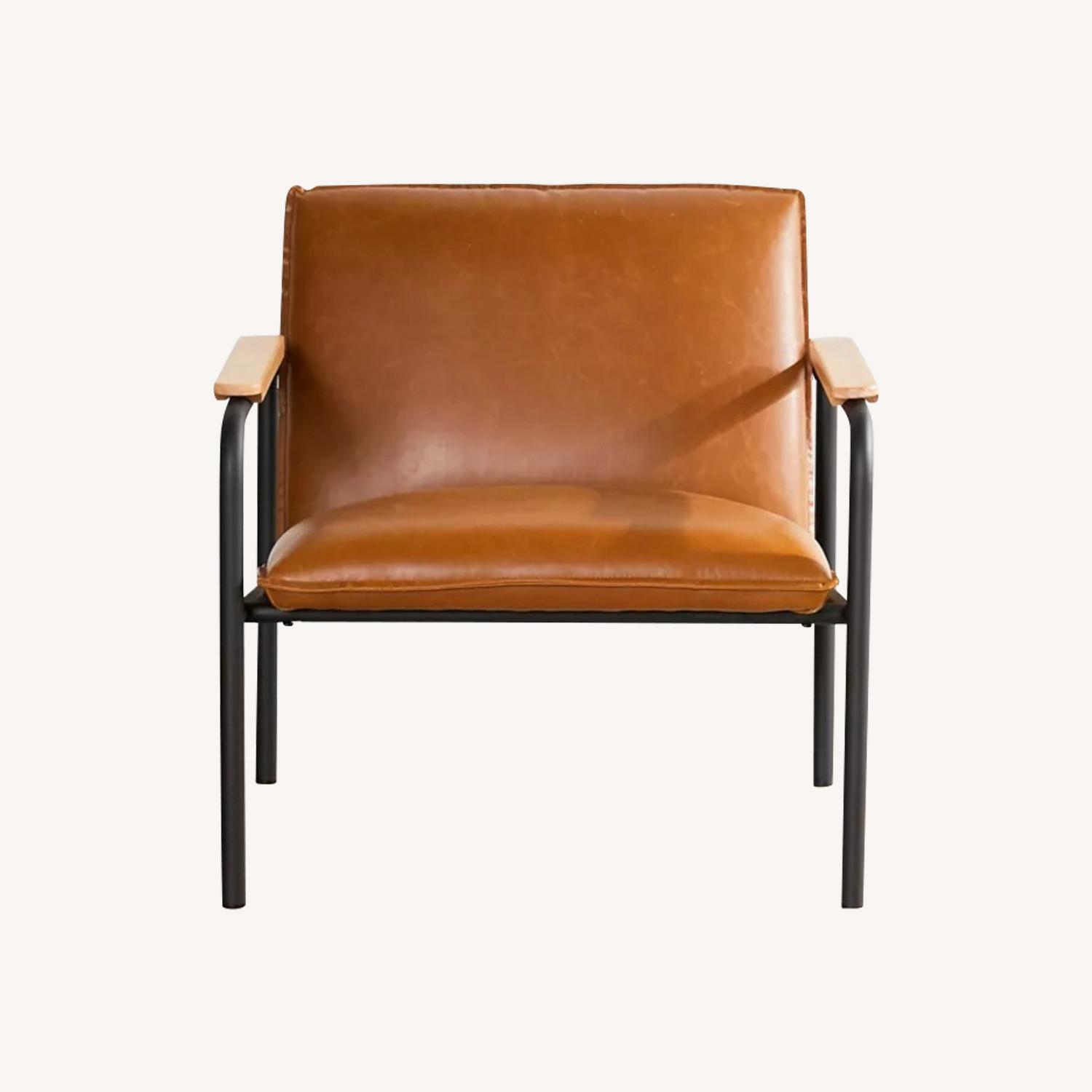 Urban Outfitters Wesley Faux Leather Lounge Chair - image-0