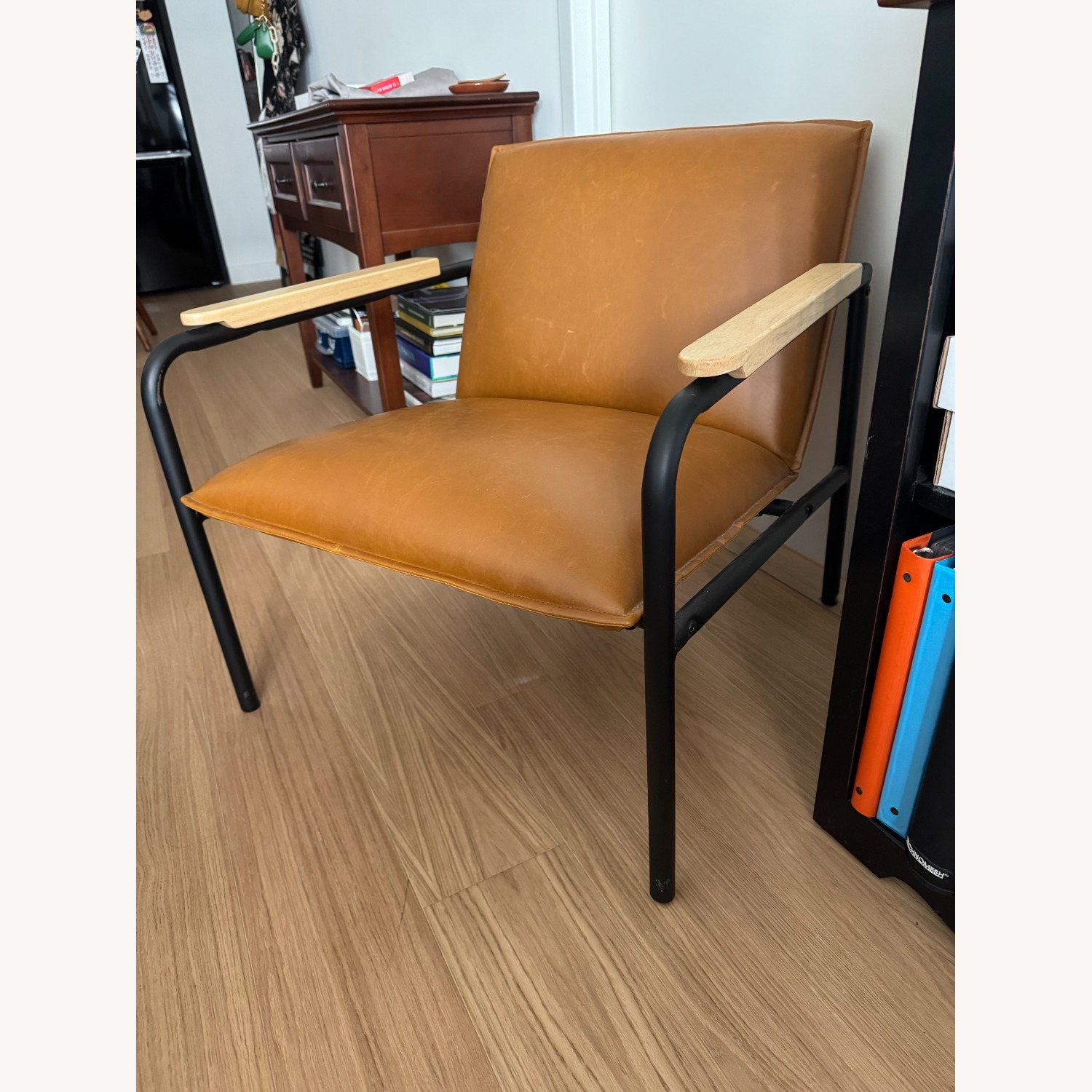 Urban Outfitters Wesley Faux Leather Lounge Chair - image-1