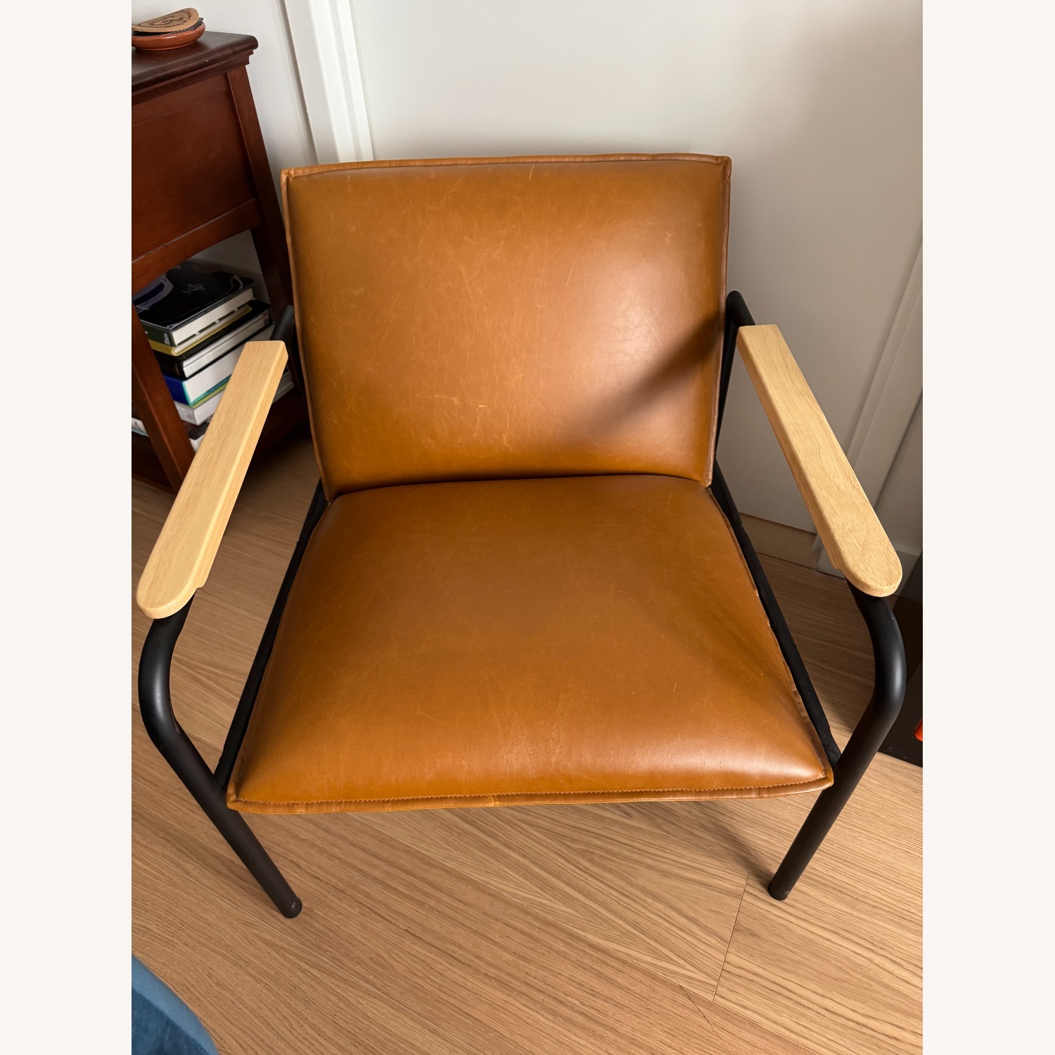 Urban Outfitters Wesley Faux Leather Lounge Chair - image-2