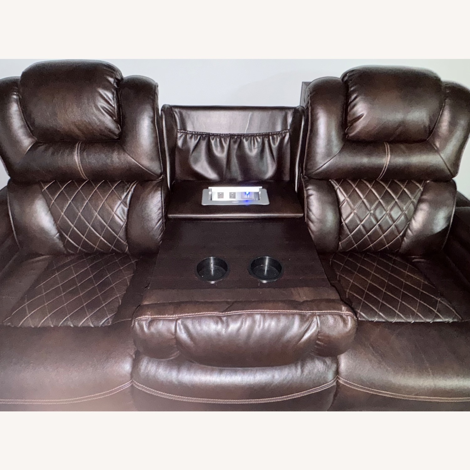 Ashley Furniture Warnerton LED 3PC Sofa Power Recliner - image-2