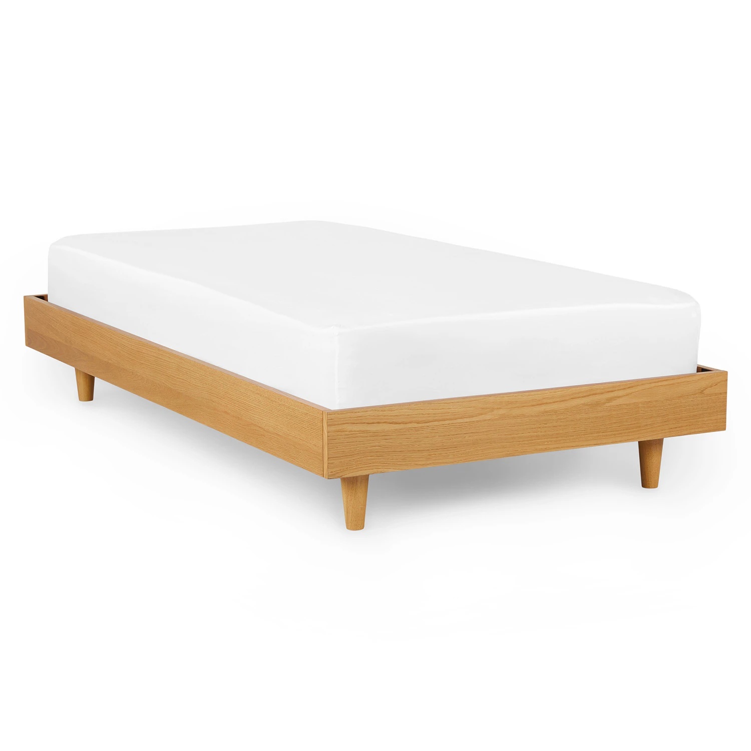 Artice Basi Twin Bed Frame - Oak - image-4