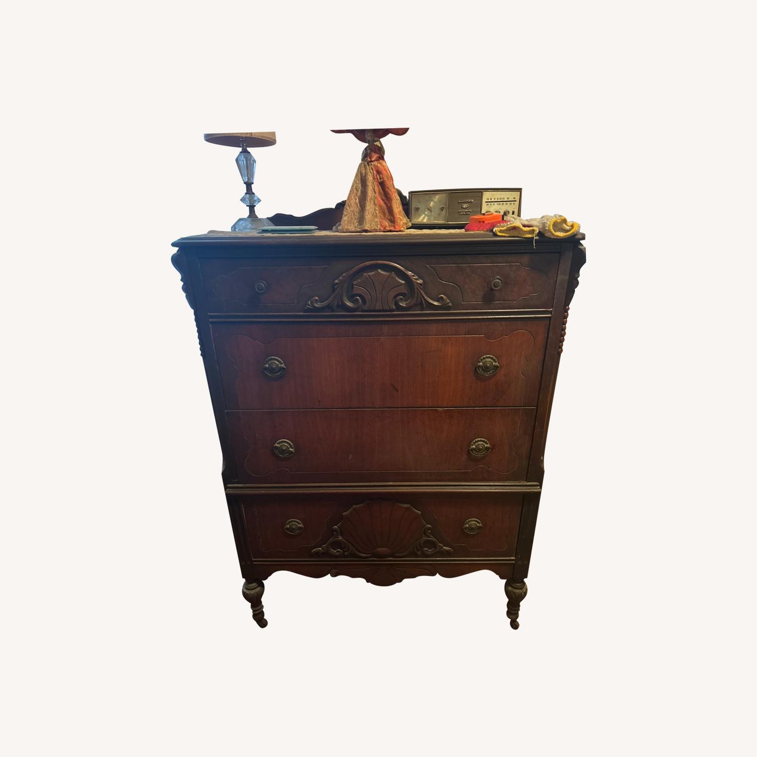 Antique Real Wood Dresser - image-0