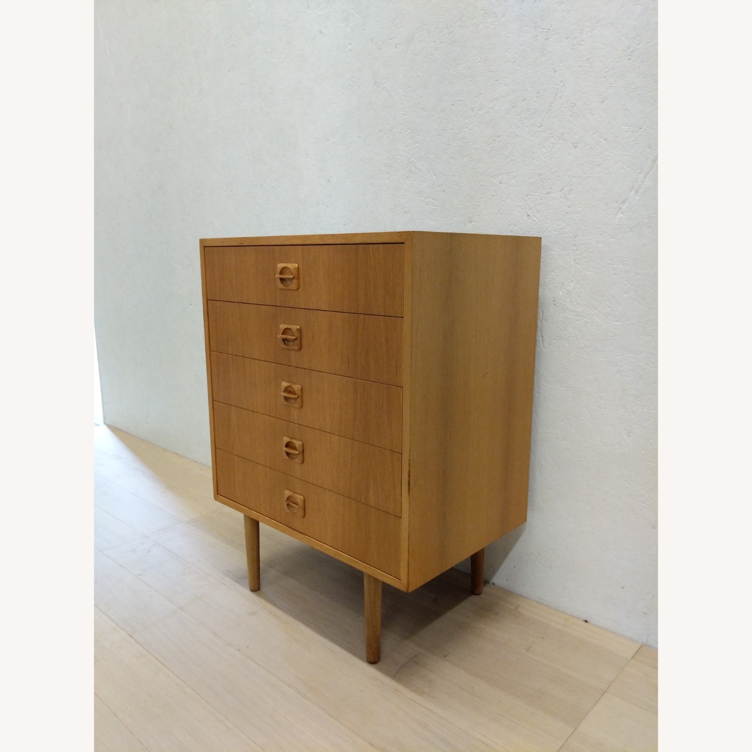 Vintage Danish Modern Oak Low Dresser - image-3
