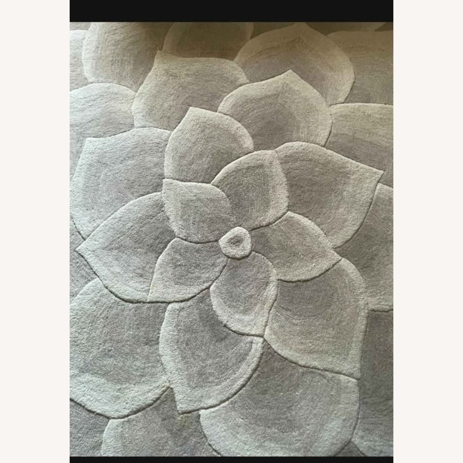 Large Pier One Bloomung Flower Detailed Area Rug 6X9 - image-1