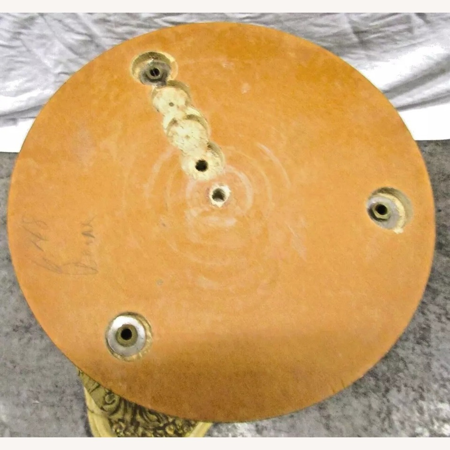 Pair Italian Regency Marble Top Table Cherub Base - image-15