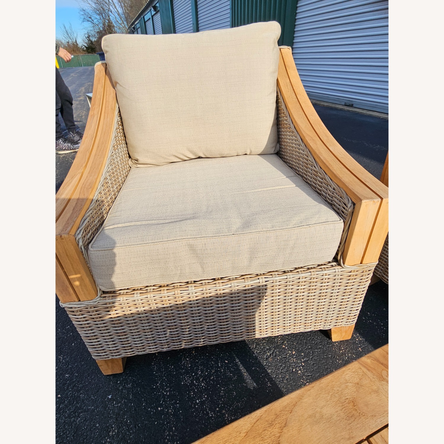 Sea Drift Wicker & Teak Outdoor Set - image-6