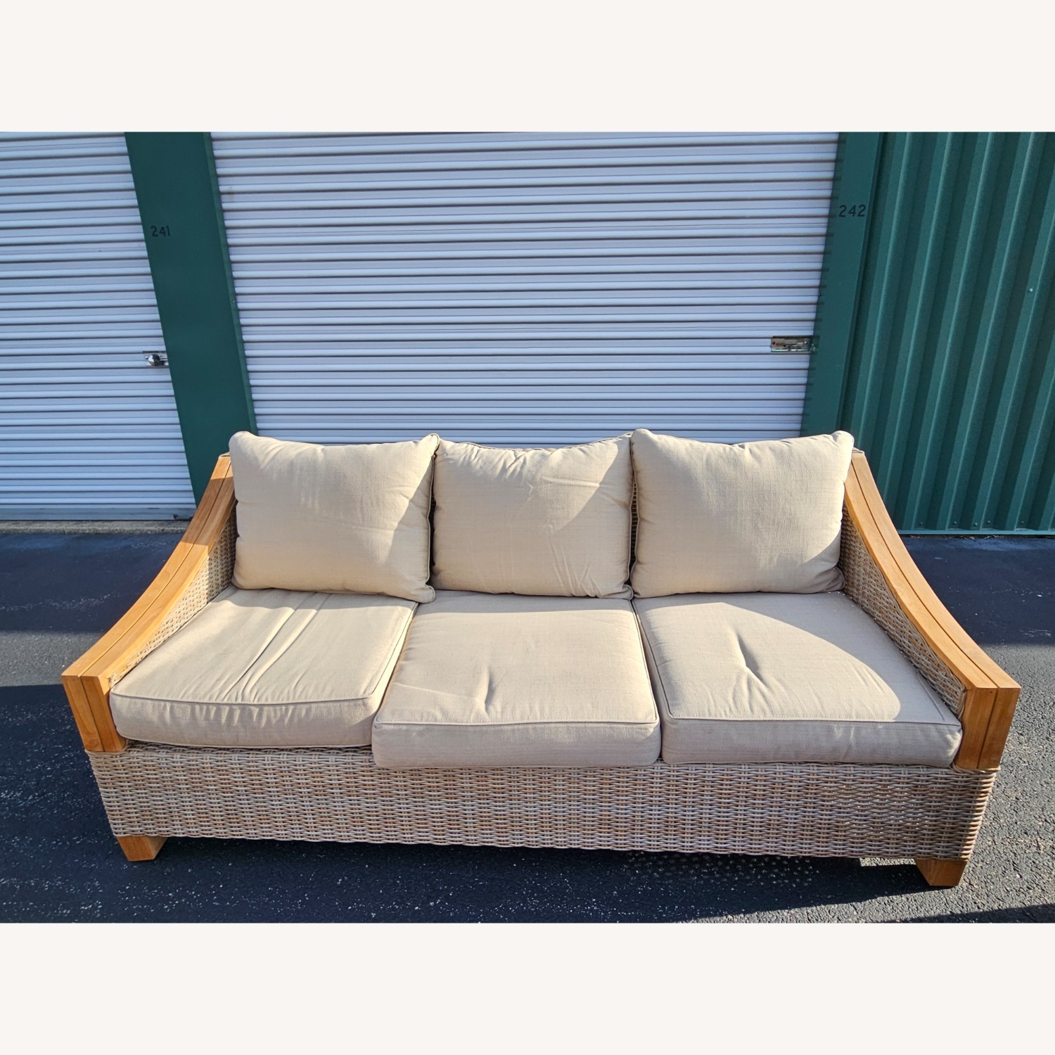 Sea Drift Wicker & Teak Outdoor Set - image-7