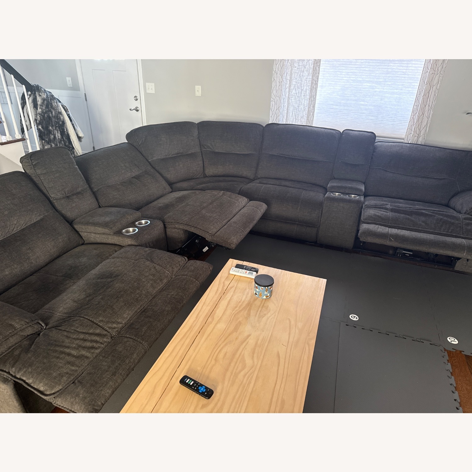 Bob's Discount Furniture Pacifica Power Reclining 6pc Sectional With USB Port  - image-4