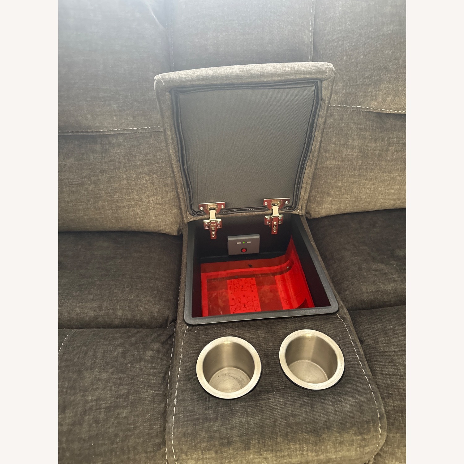 Bob's Discount Furniture Pacifica Power Reclining 6pc Sectional With USB Port  - image-3